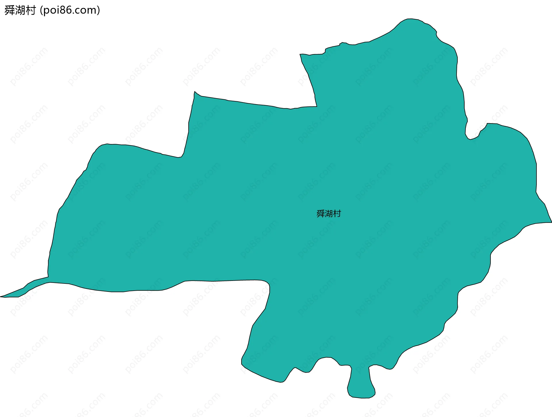舜湖村边界地图