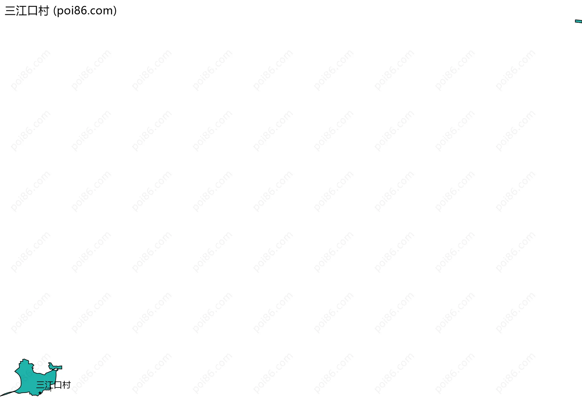 三江口村边界地图