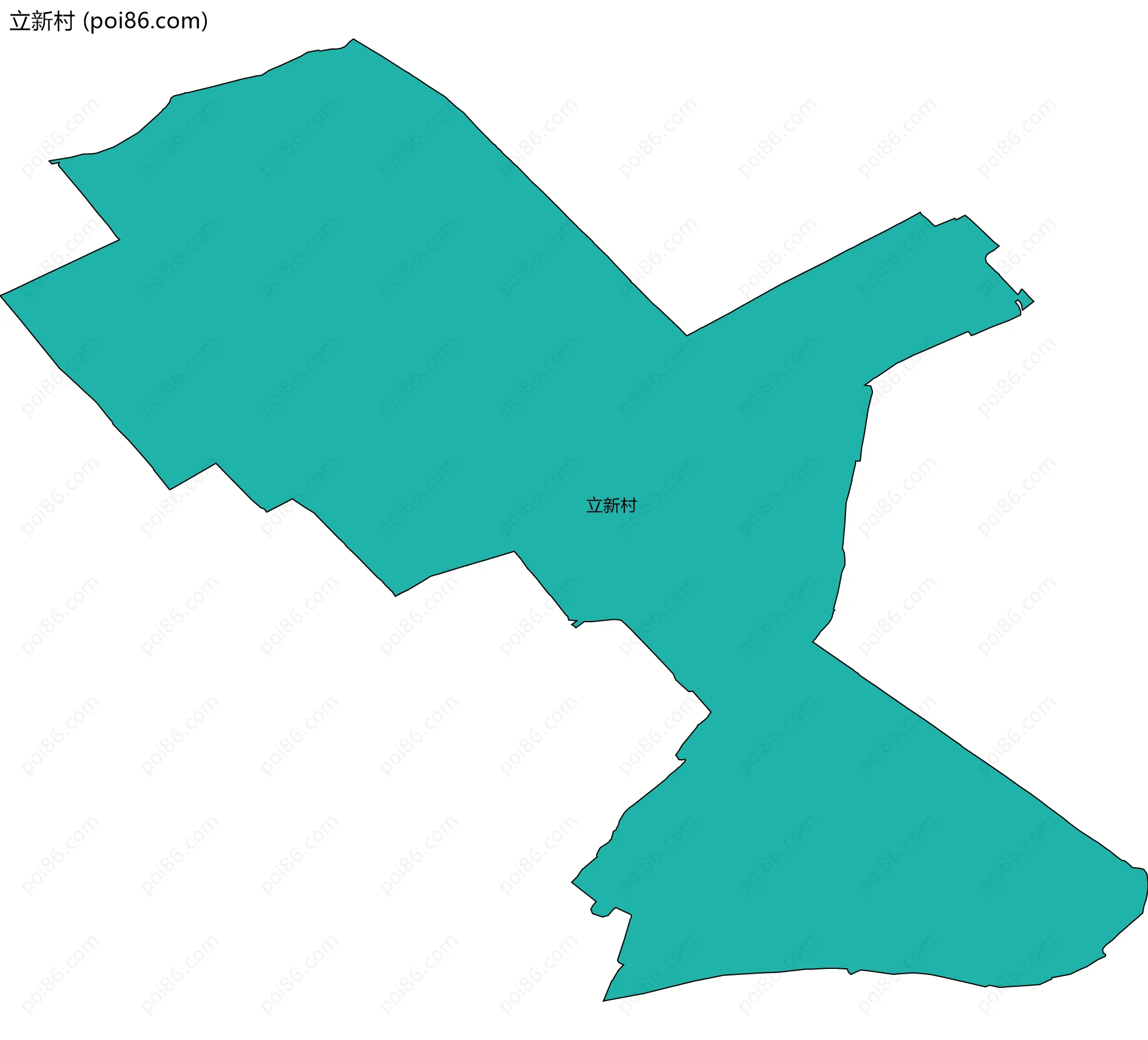 立新村边界地图