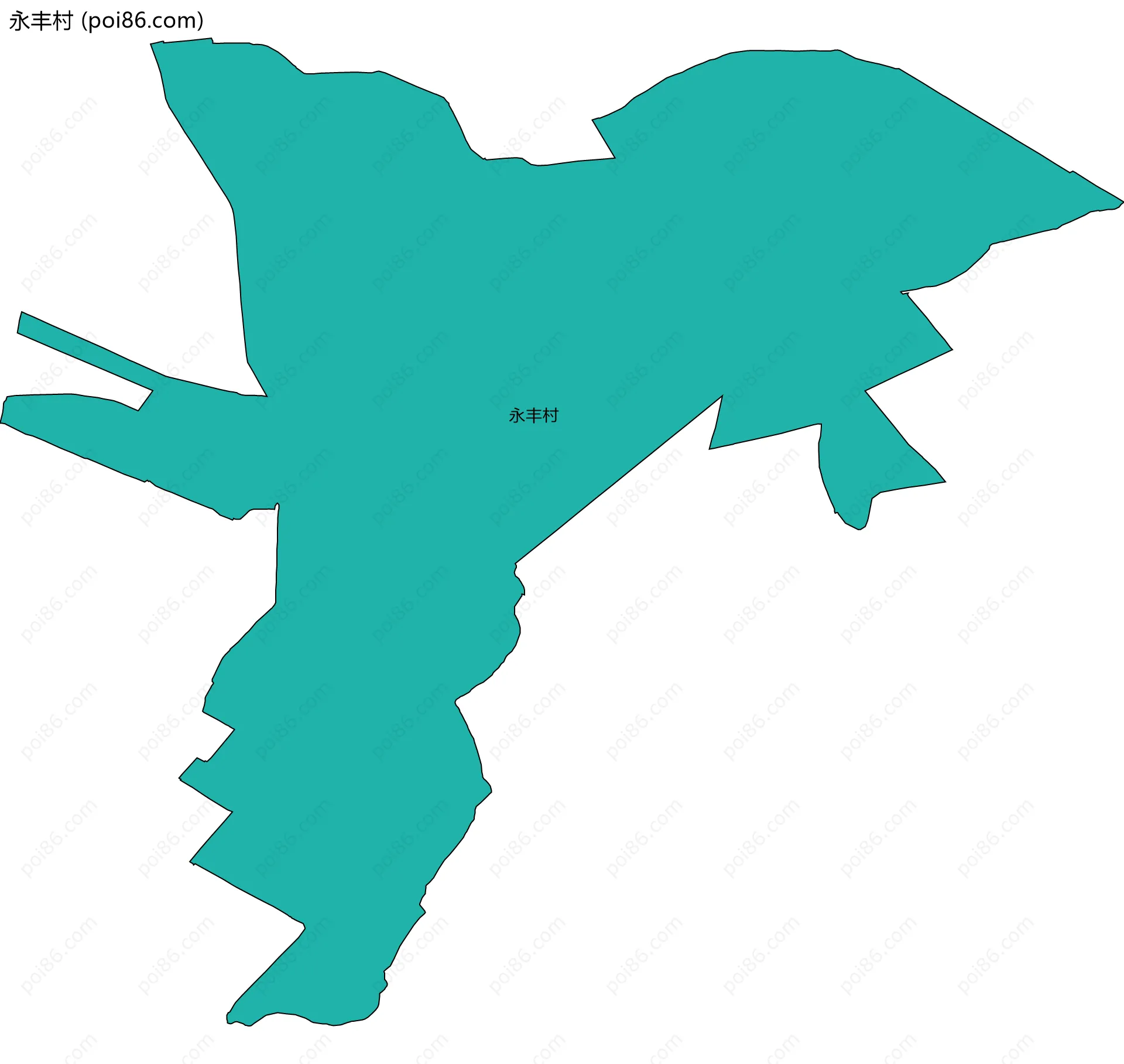 永丰村边界地图