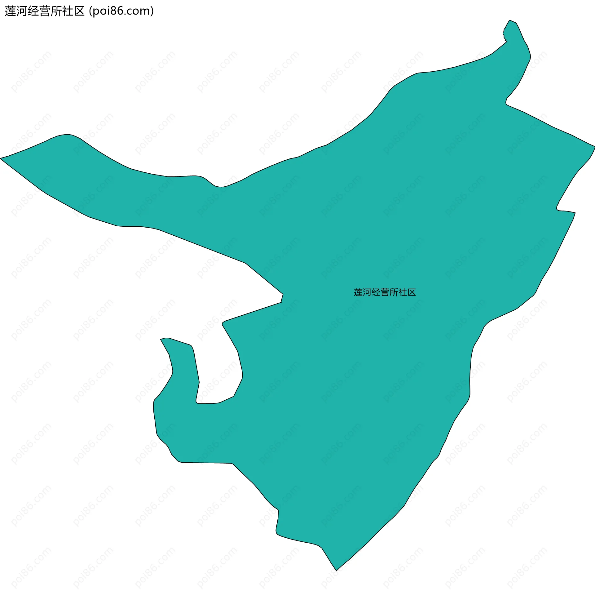 莲河经营所社区边界地图