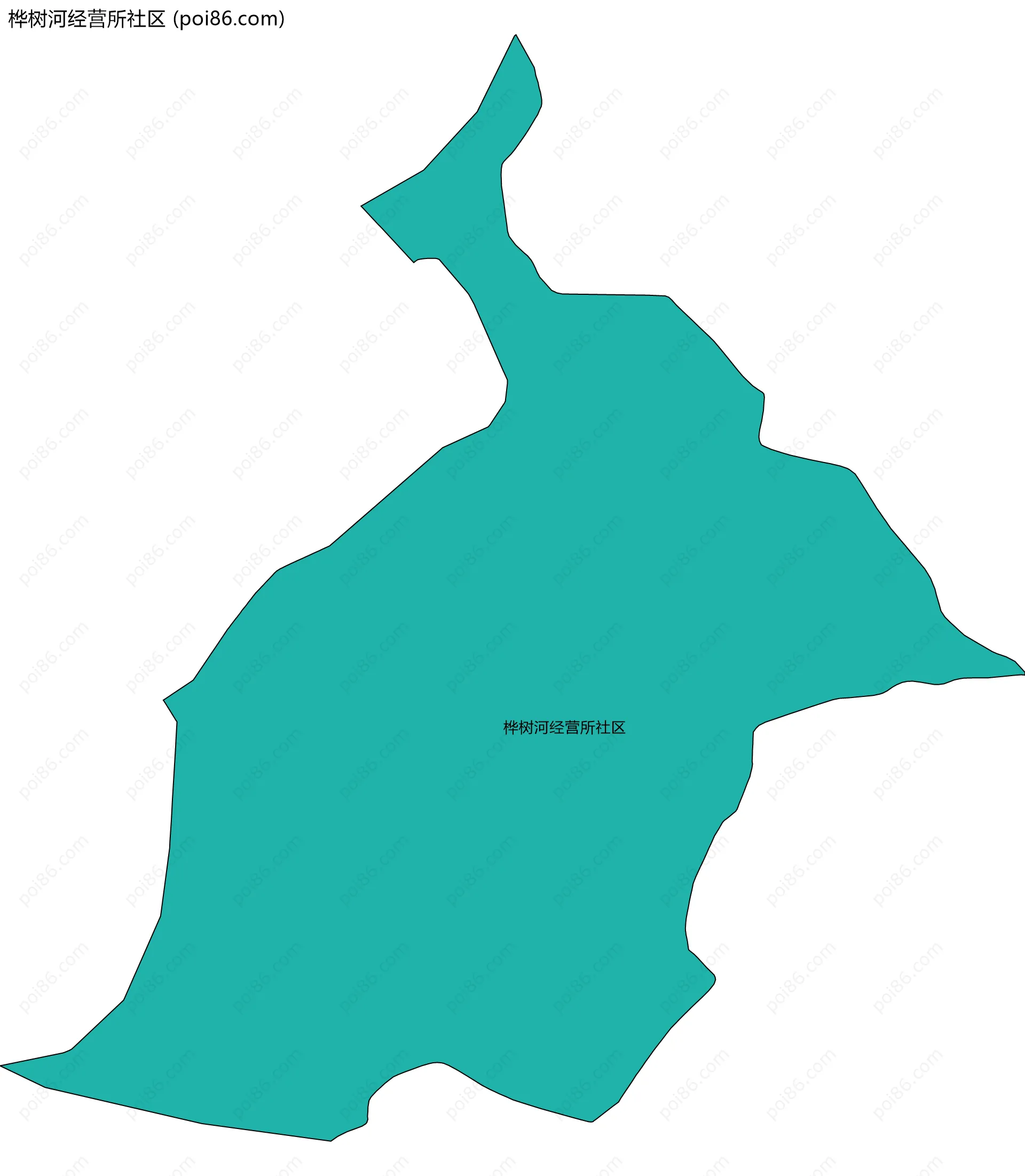 桦树河经营所社区边界地图