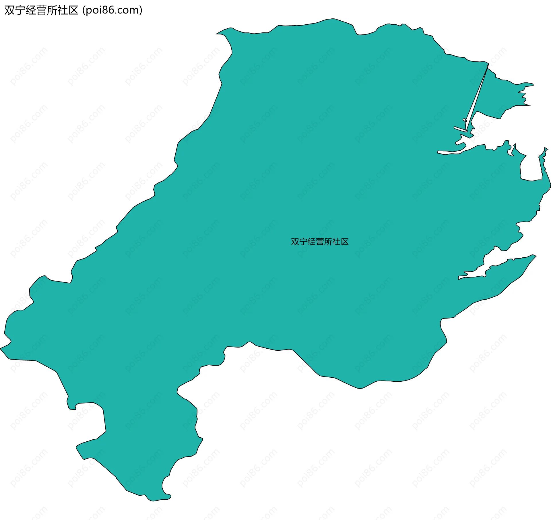 双宁经营所社区边界地图