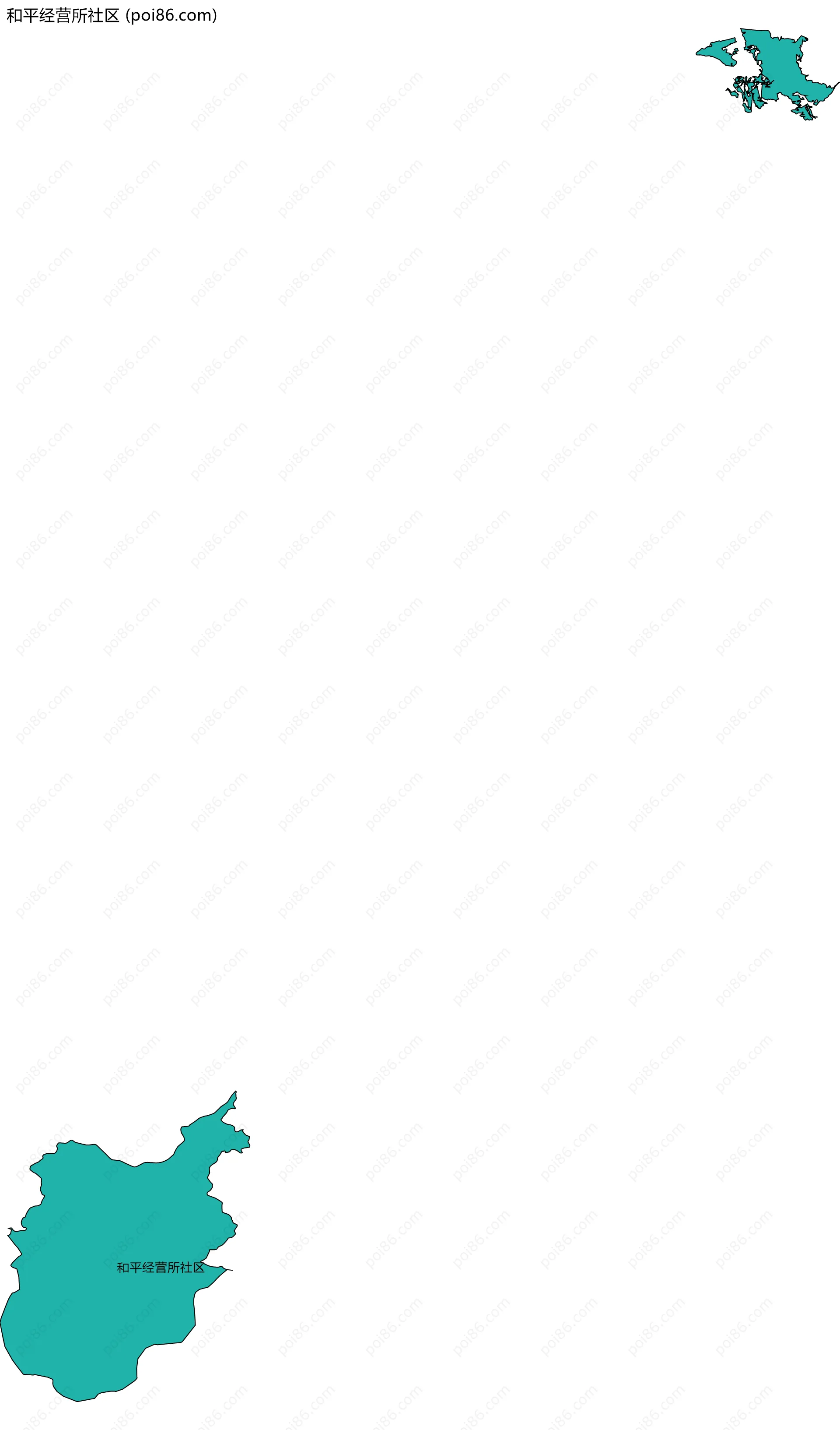 和平经营所社区边界地图