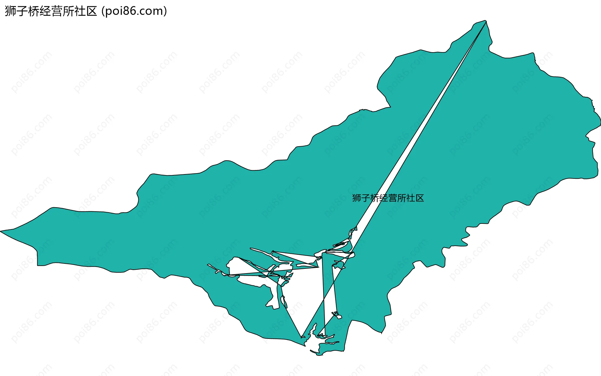 狮子桥经营所社区边界地图