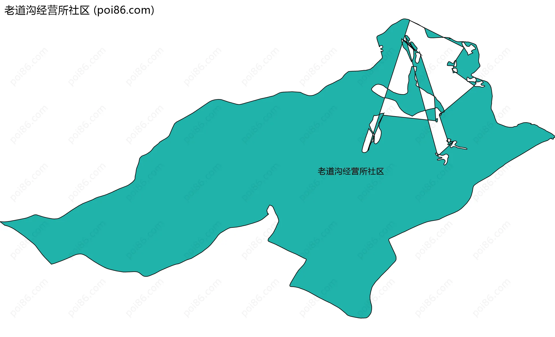 老道沟经营所社区边界地图