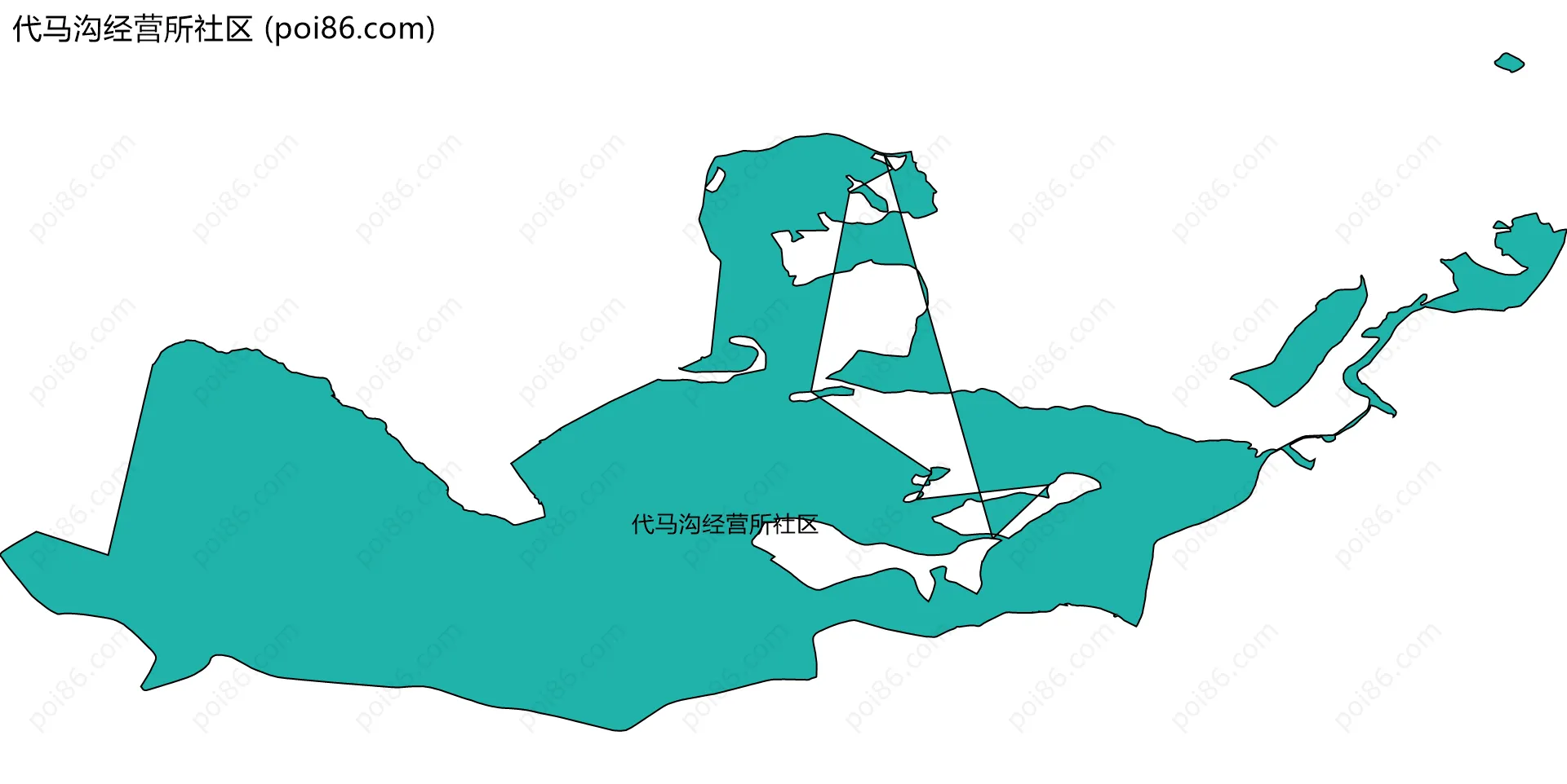代马沟经营所社区边界地图