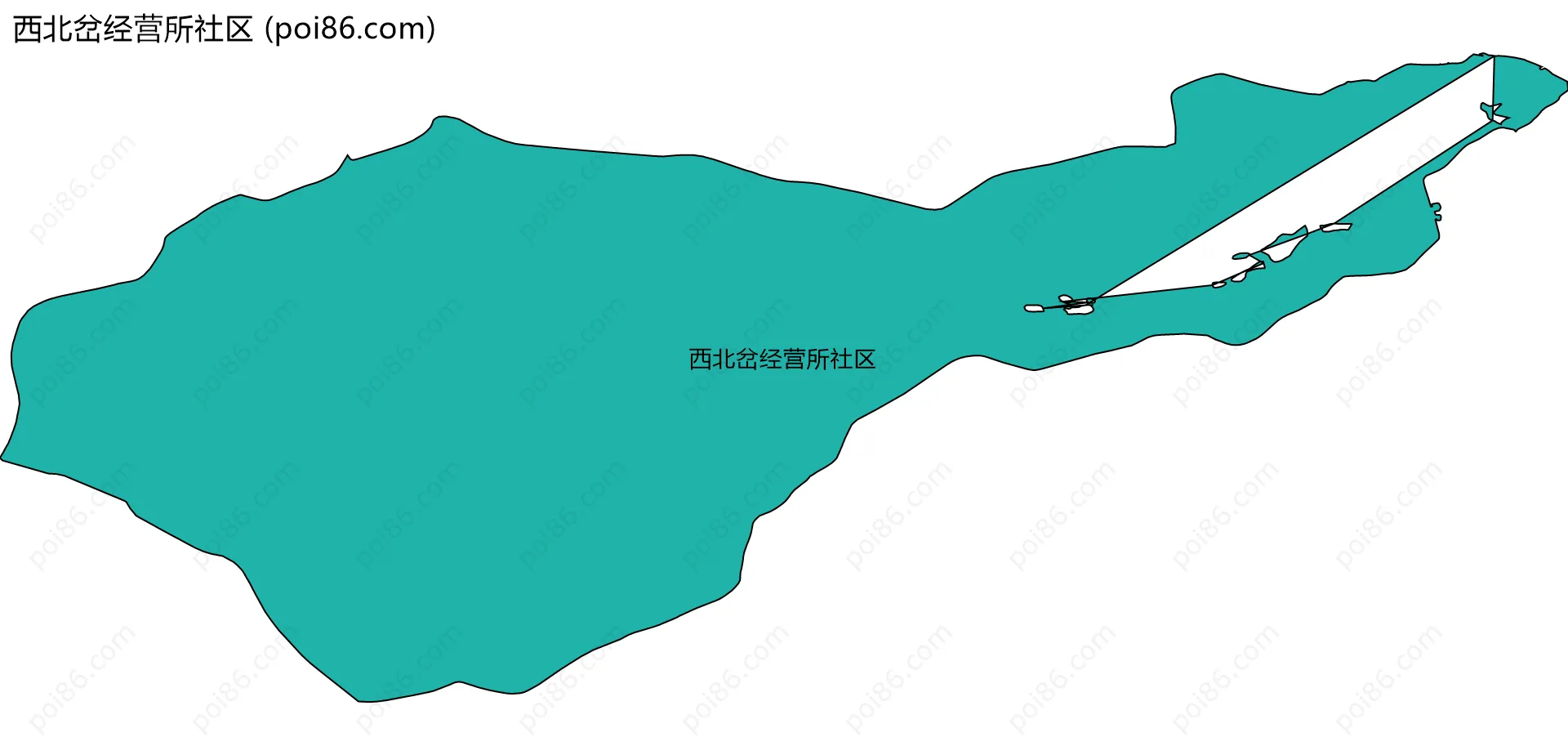 西北岔经营所社区边界地图
