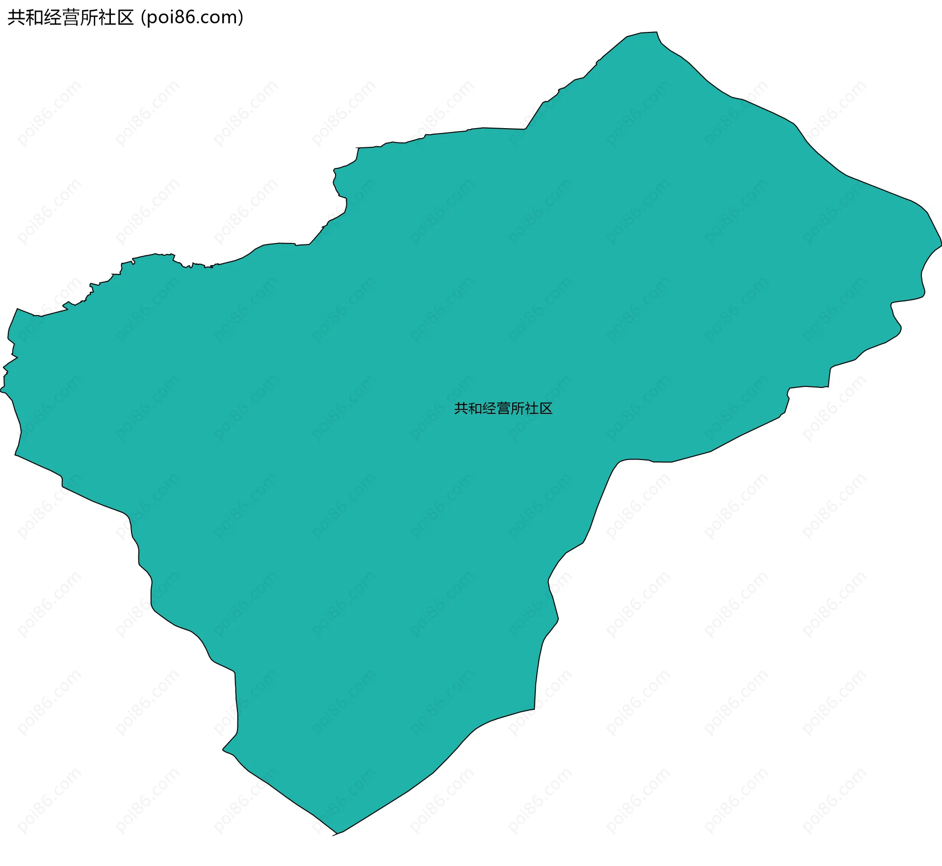 共和经营所社区边界地图