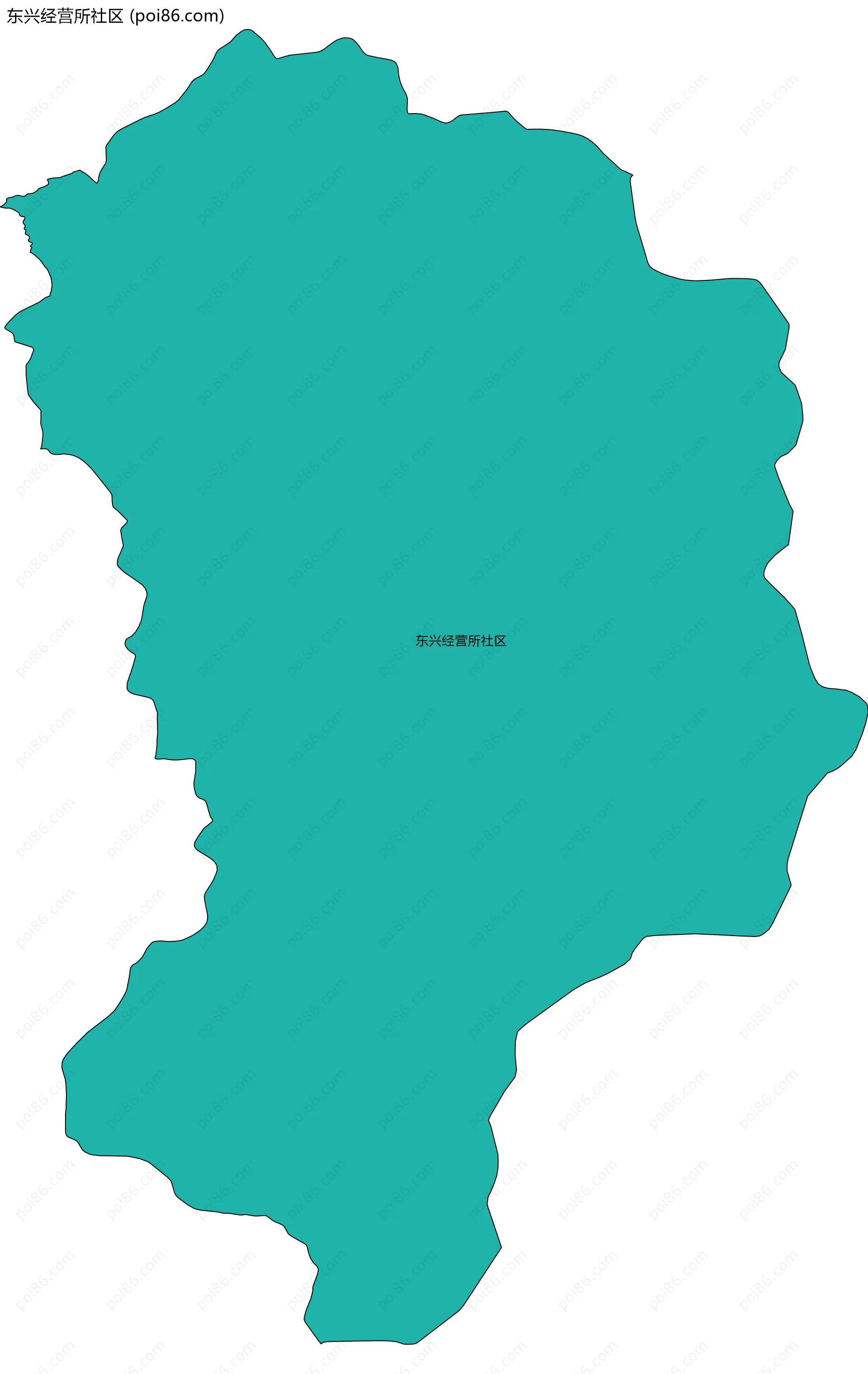 东兴经营所社区边界地图