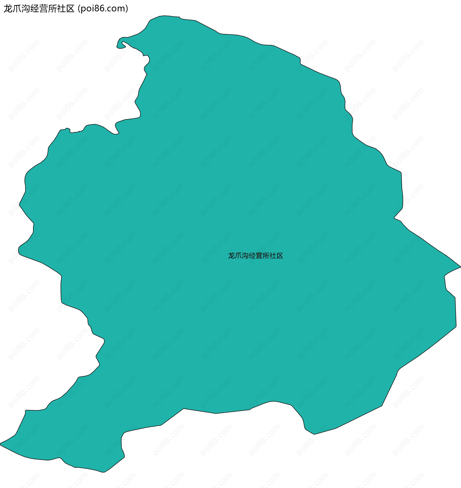 龙爪沟经营所社区边界地图