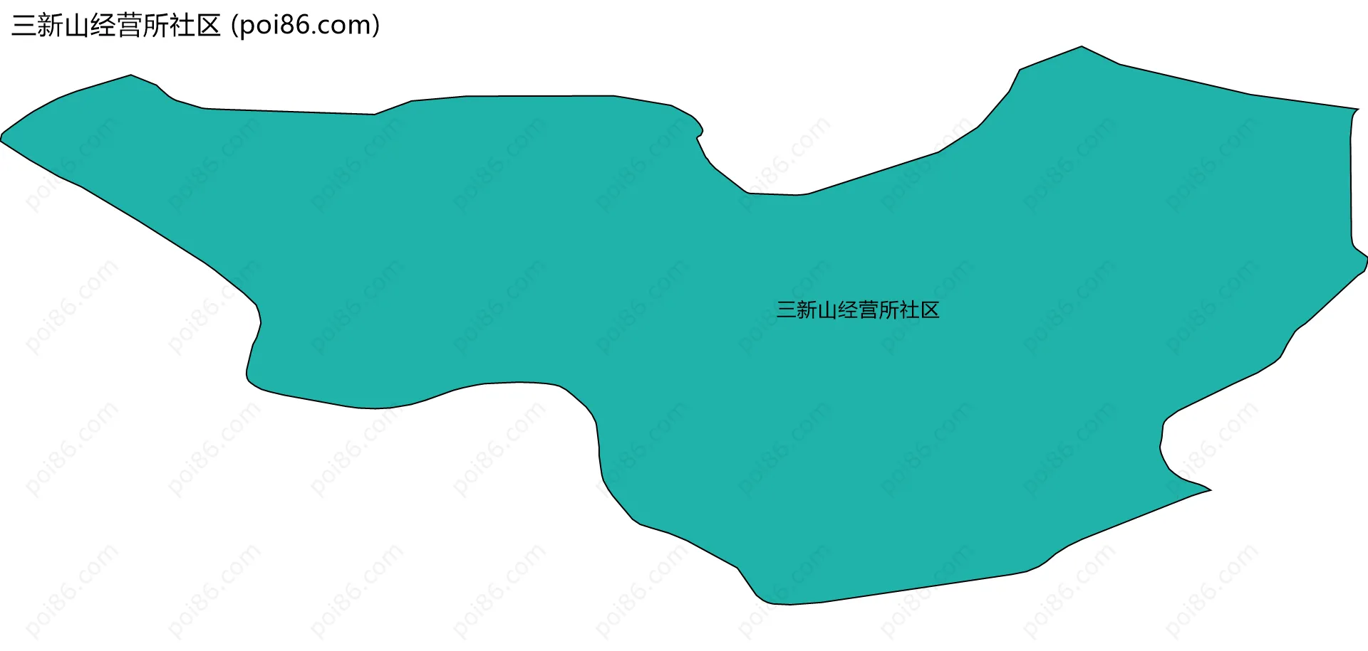 三新山经营所社区边界地图