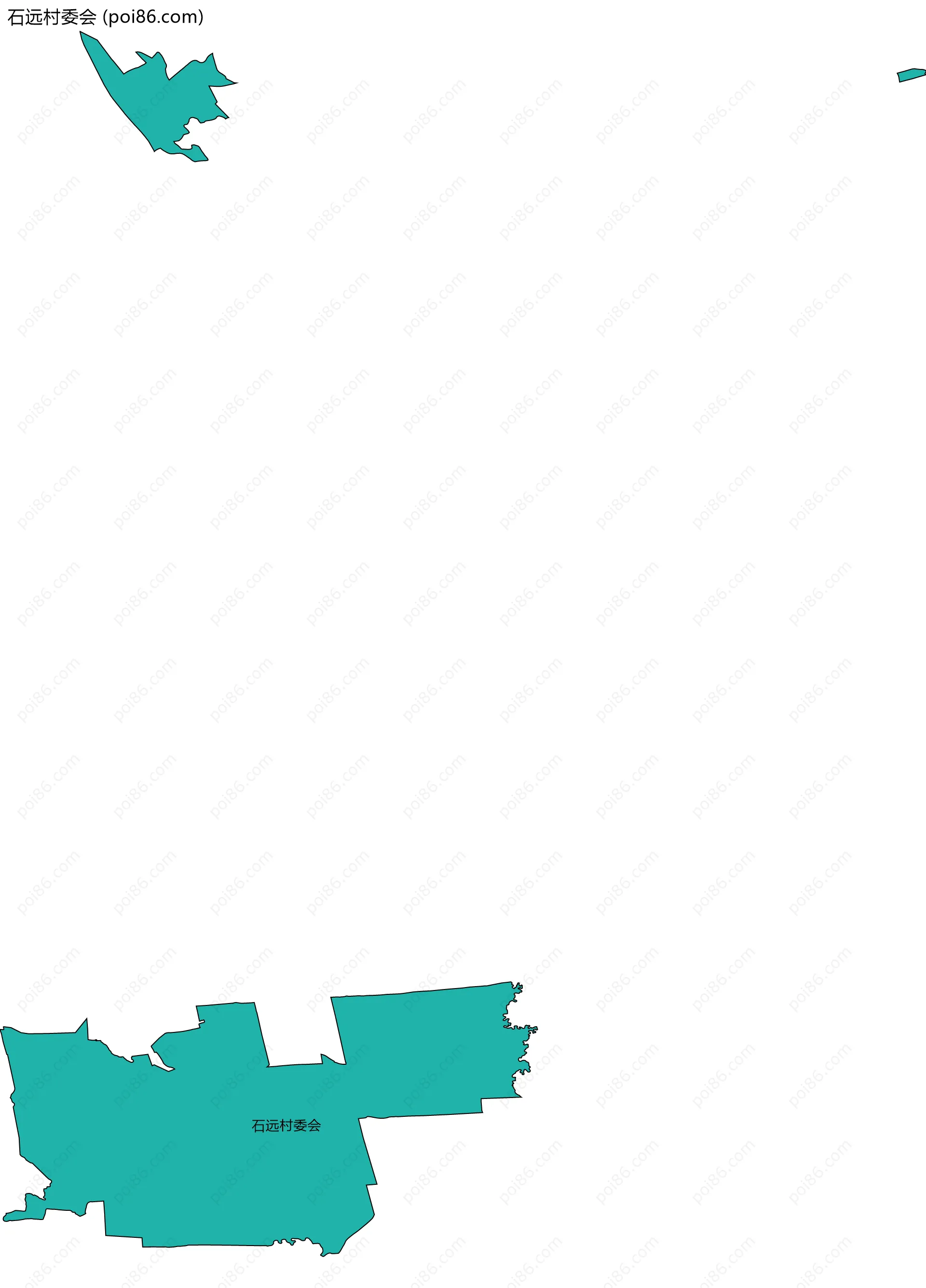 石远村委会边界地图