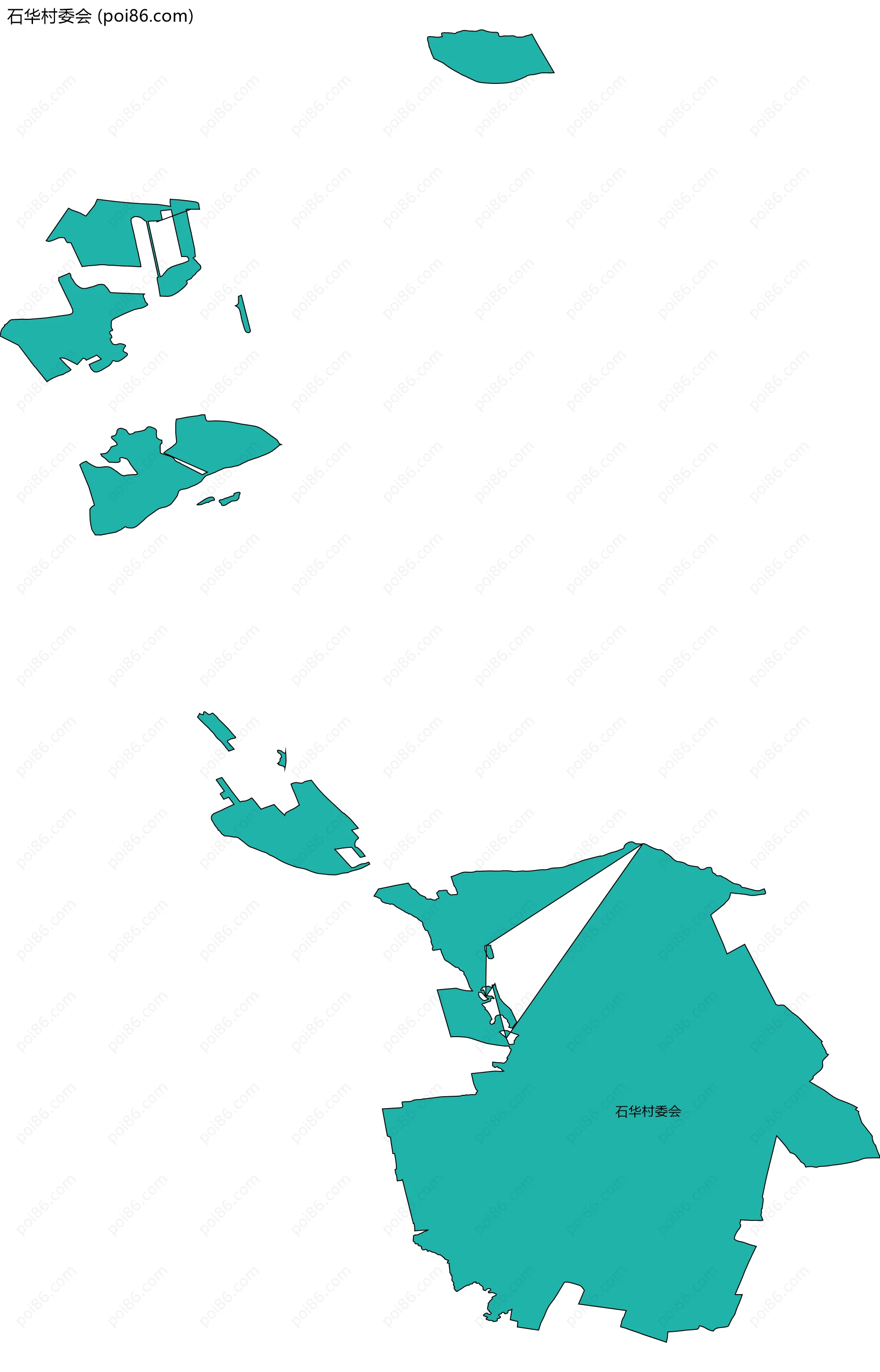 石华村委会边界地图
