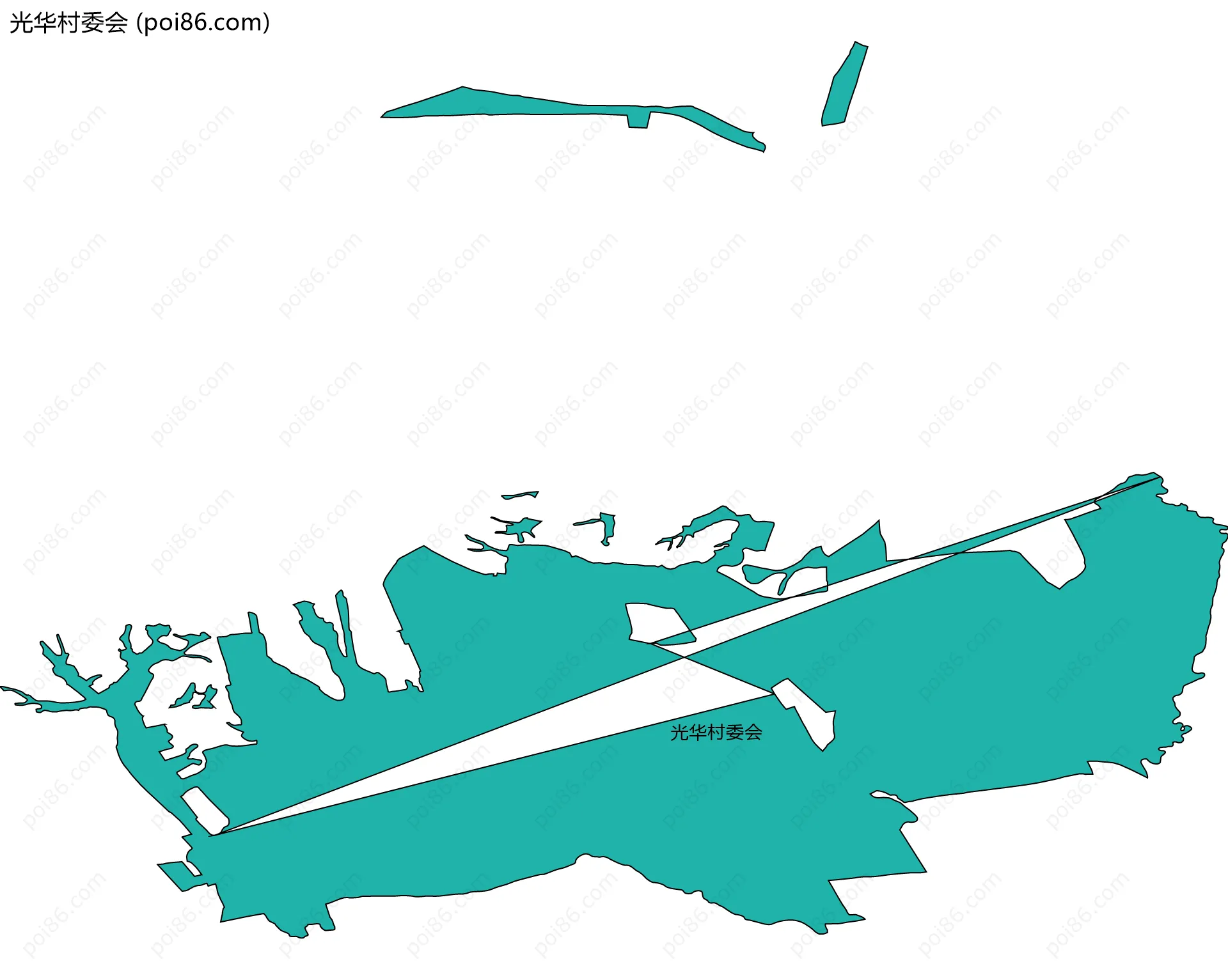 光华村委会边界地图