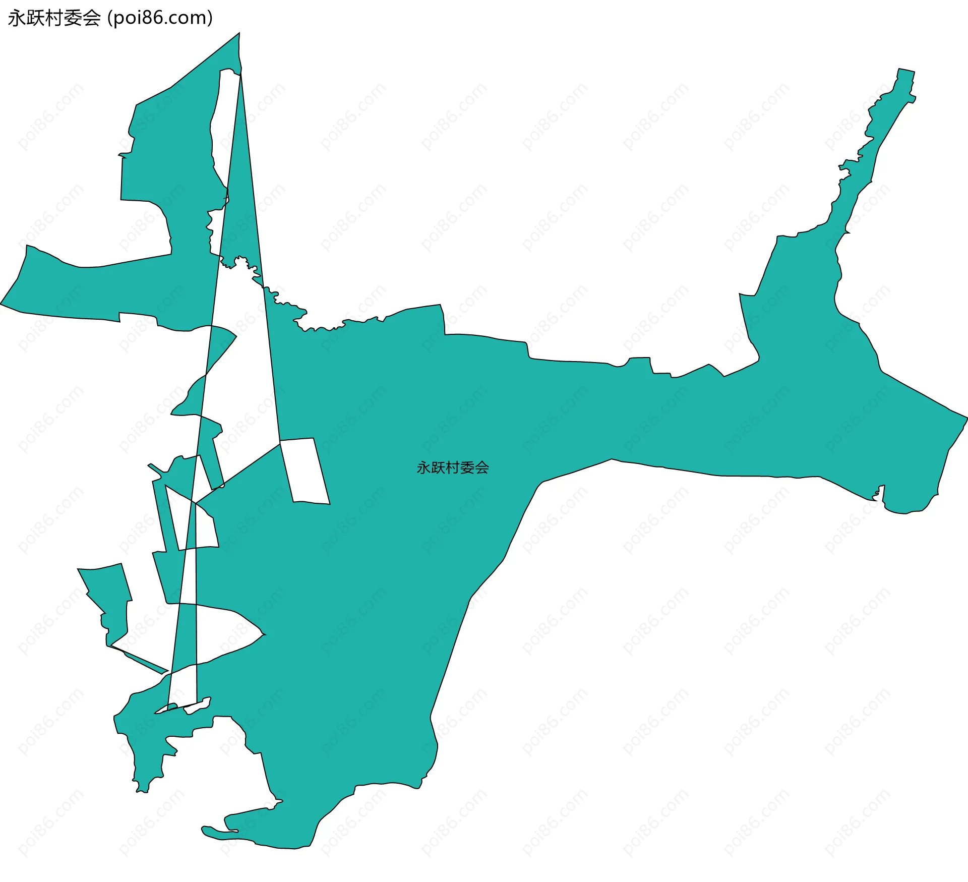 永跃村委会边界地图