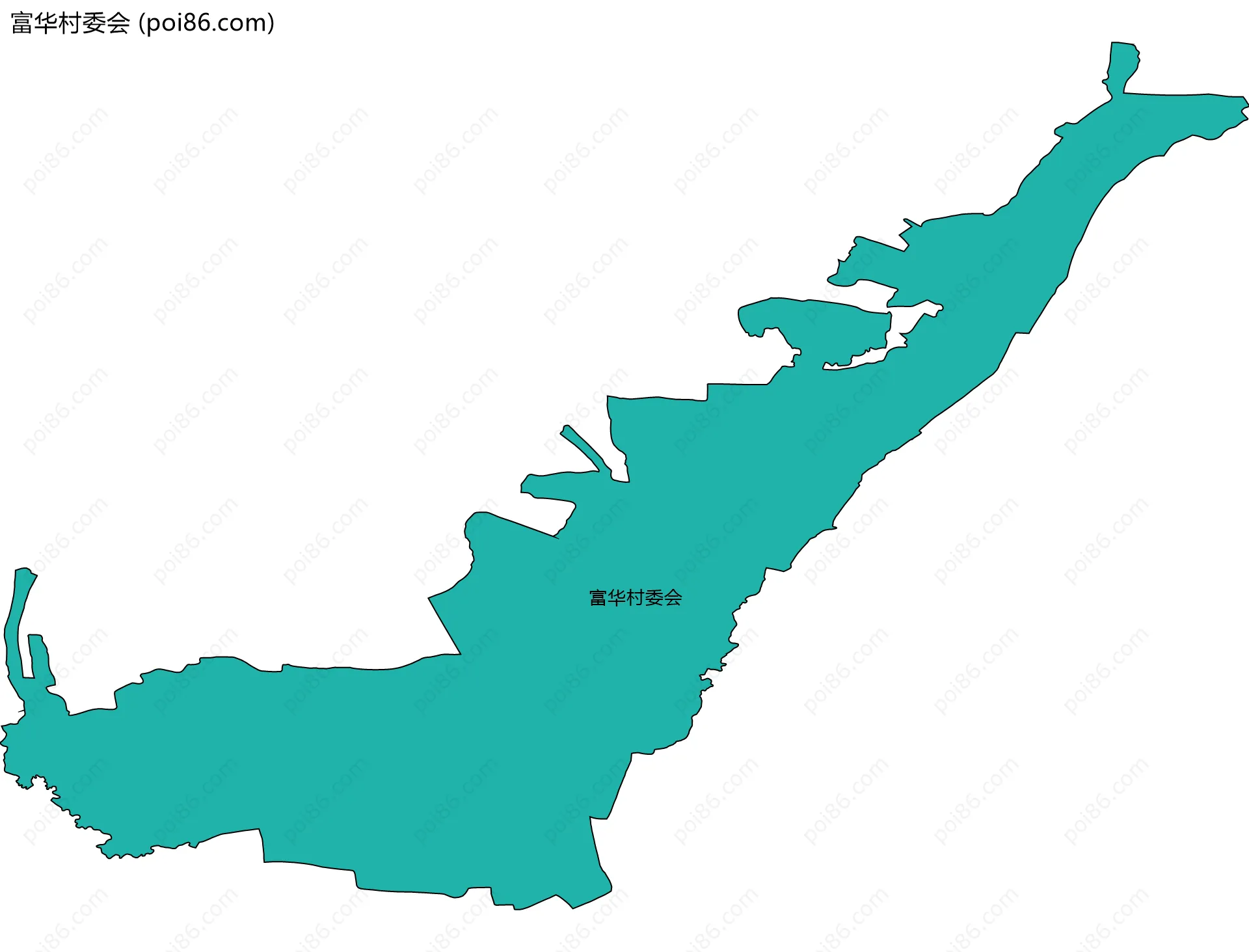 富华村委会边界地图
