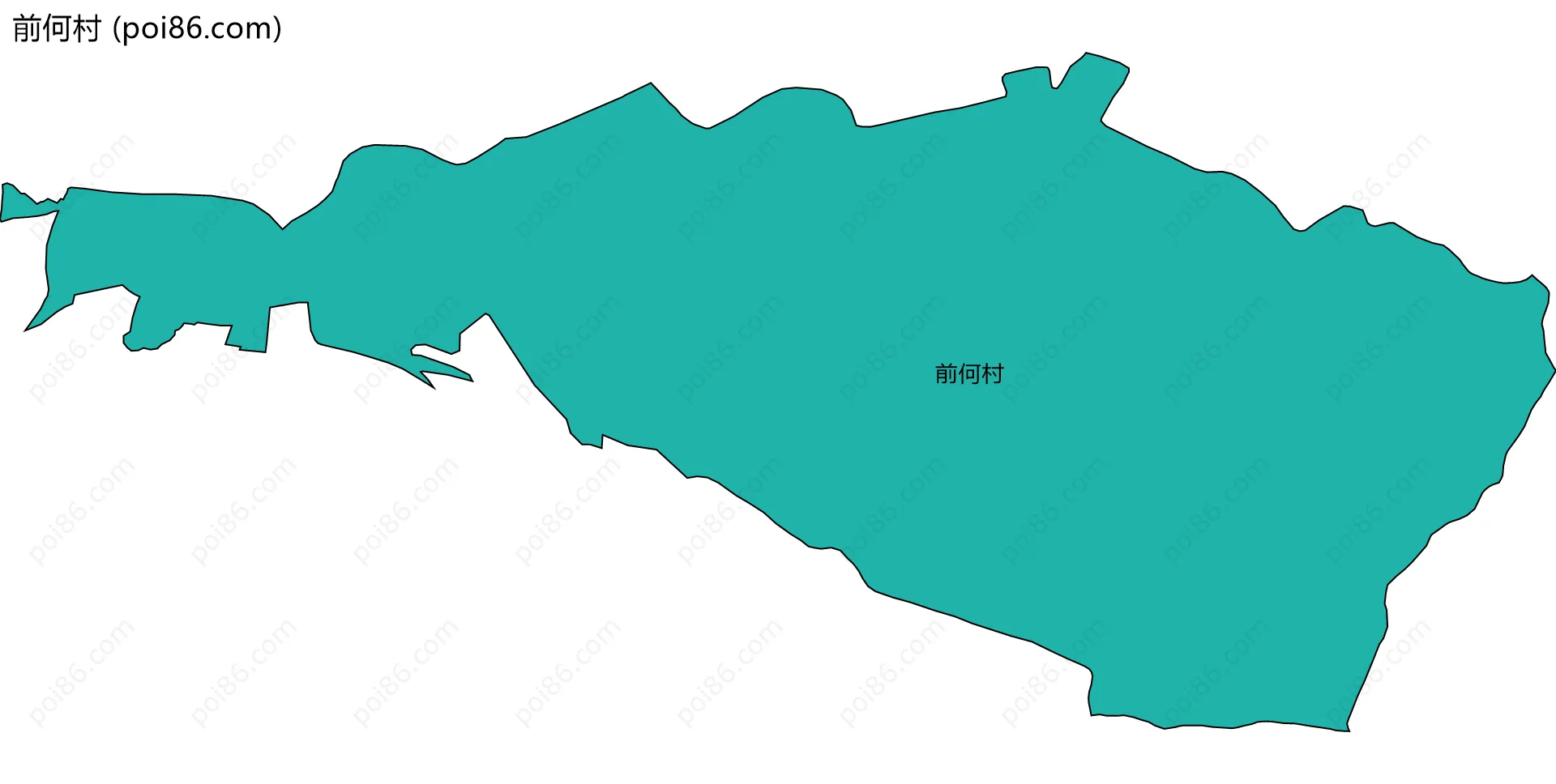 前何村边界地图