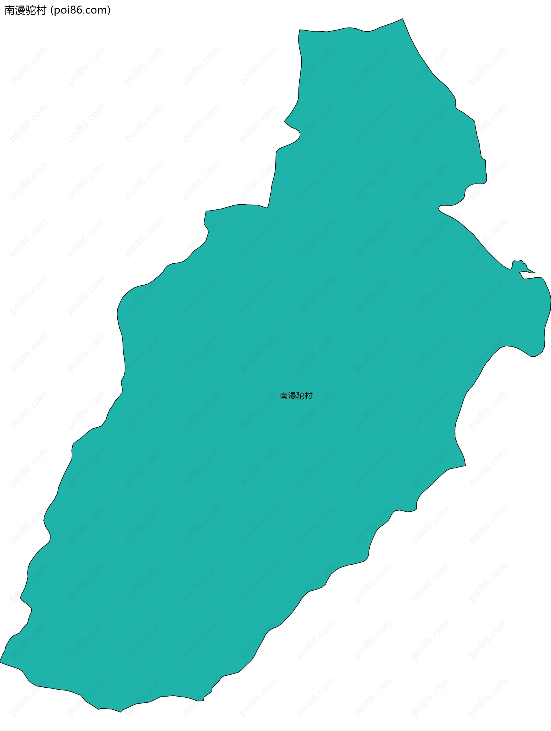 南漫驼村边界地图