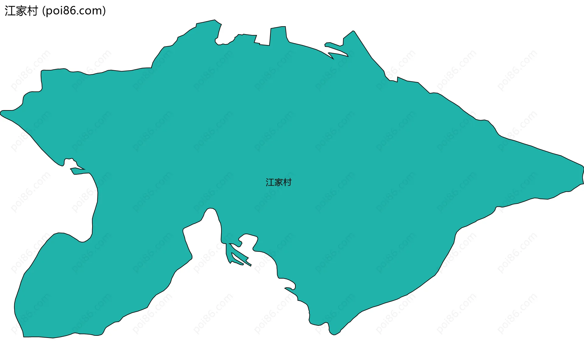 江家村边界地图