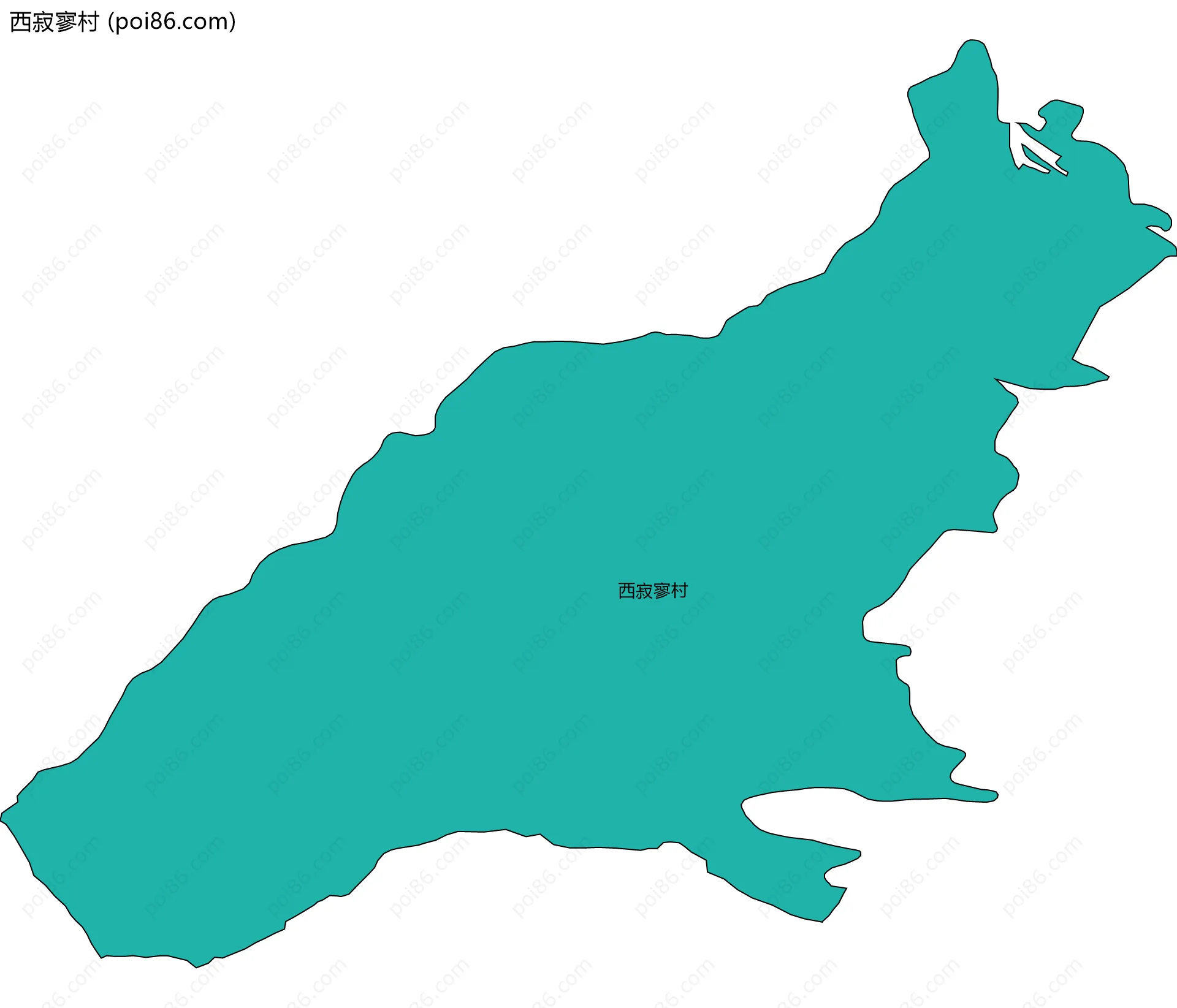 西寂寥村边界地图