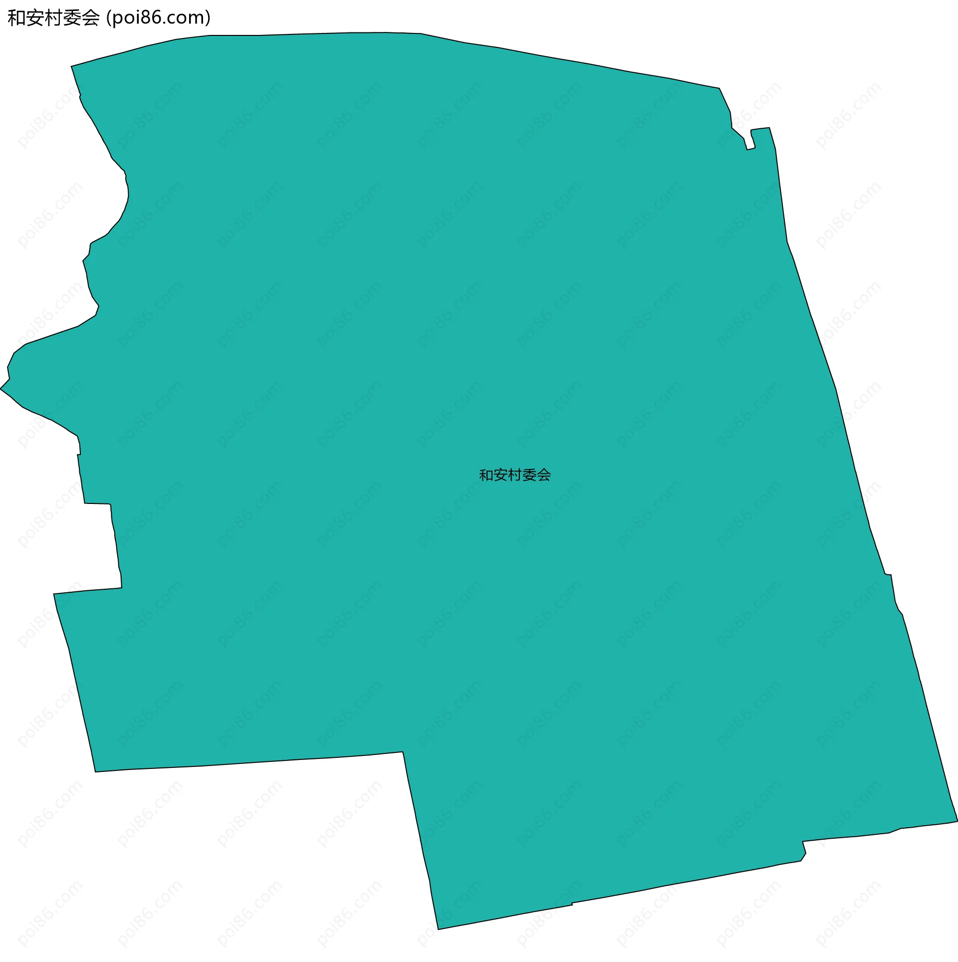 和安村委会边界地图