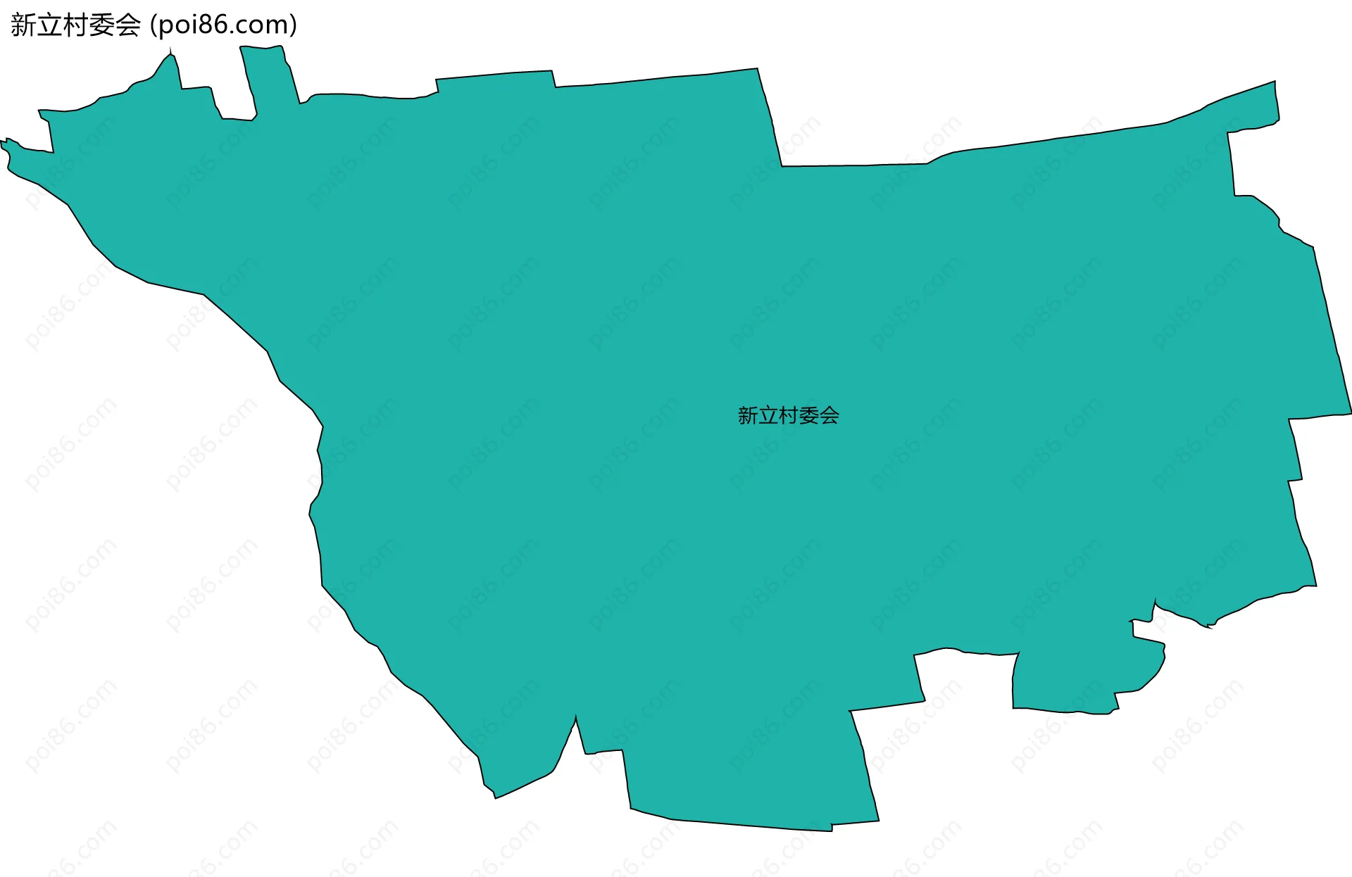 新立村委会边界地图