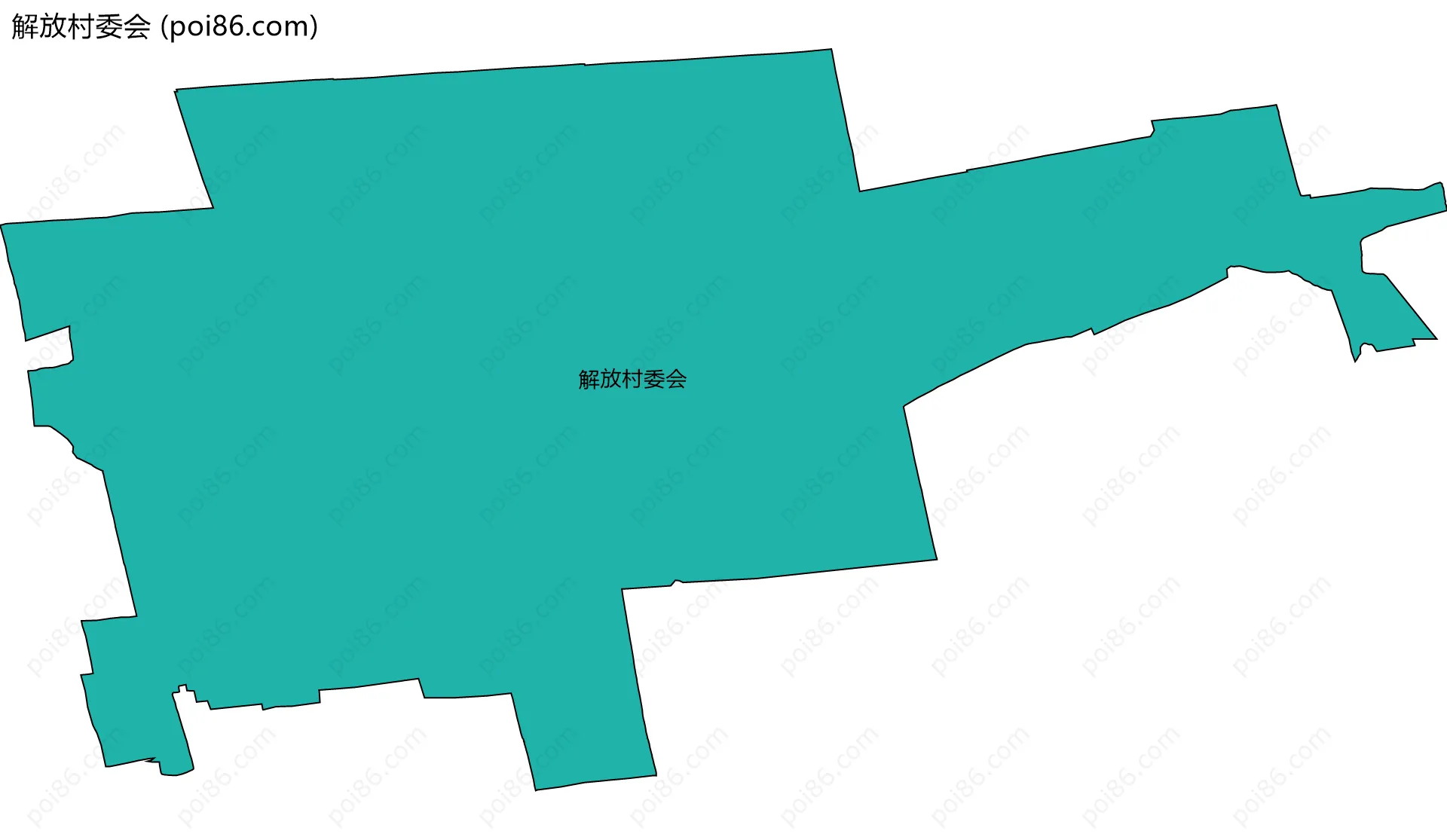 解放村委会边界地图