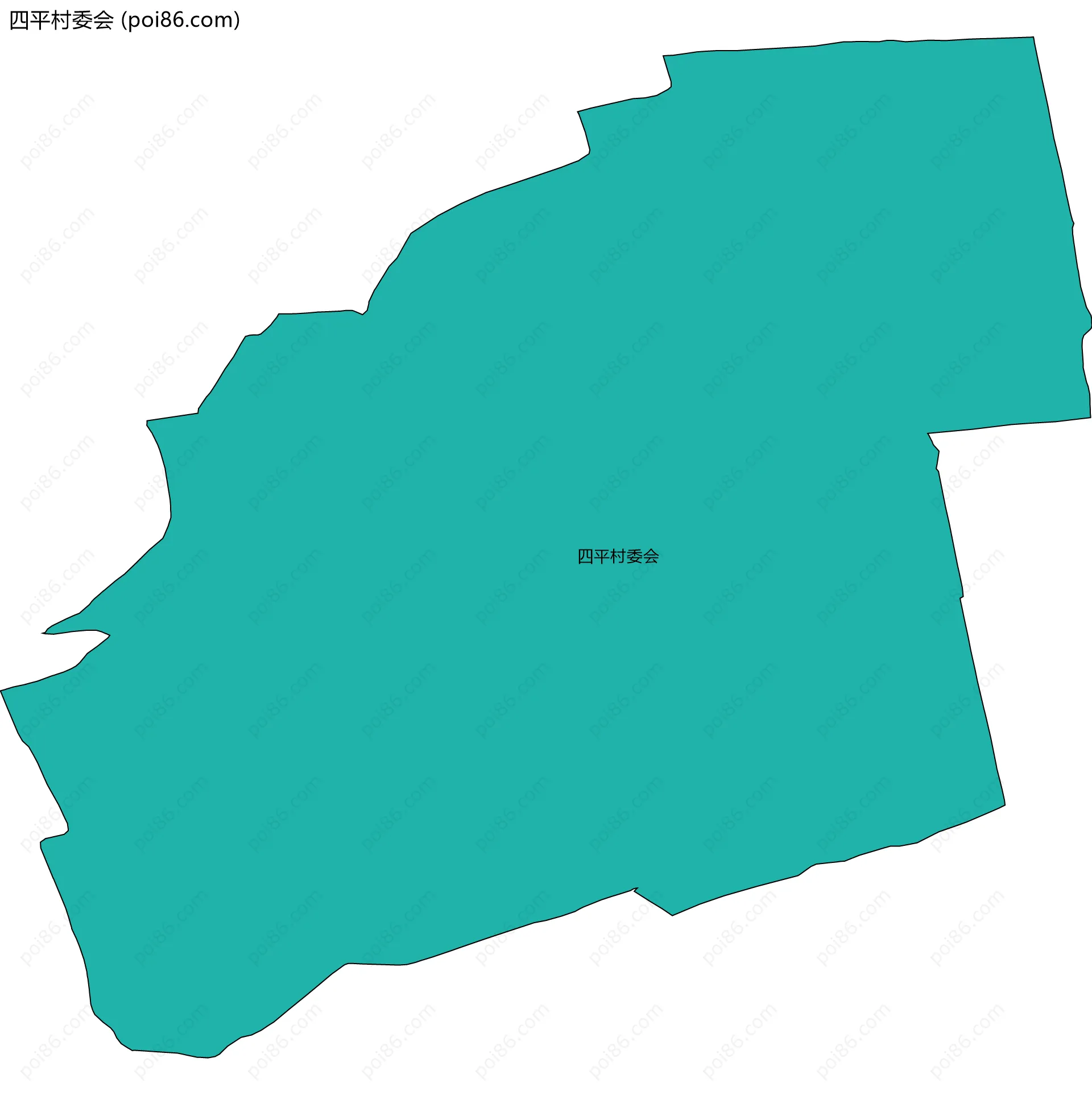四平村委会边界地图