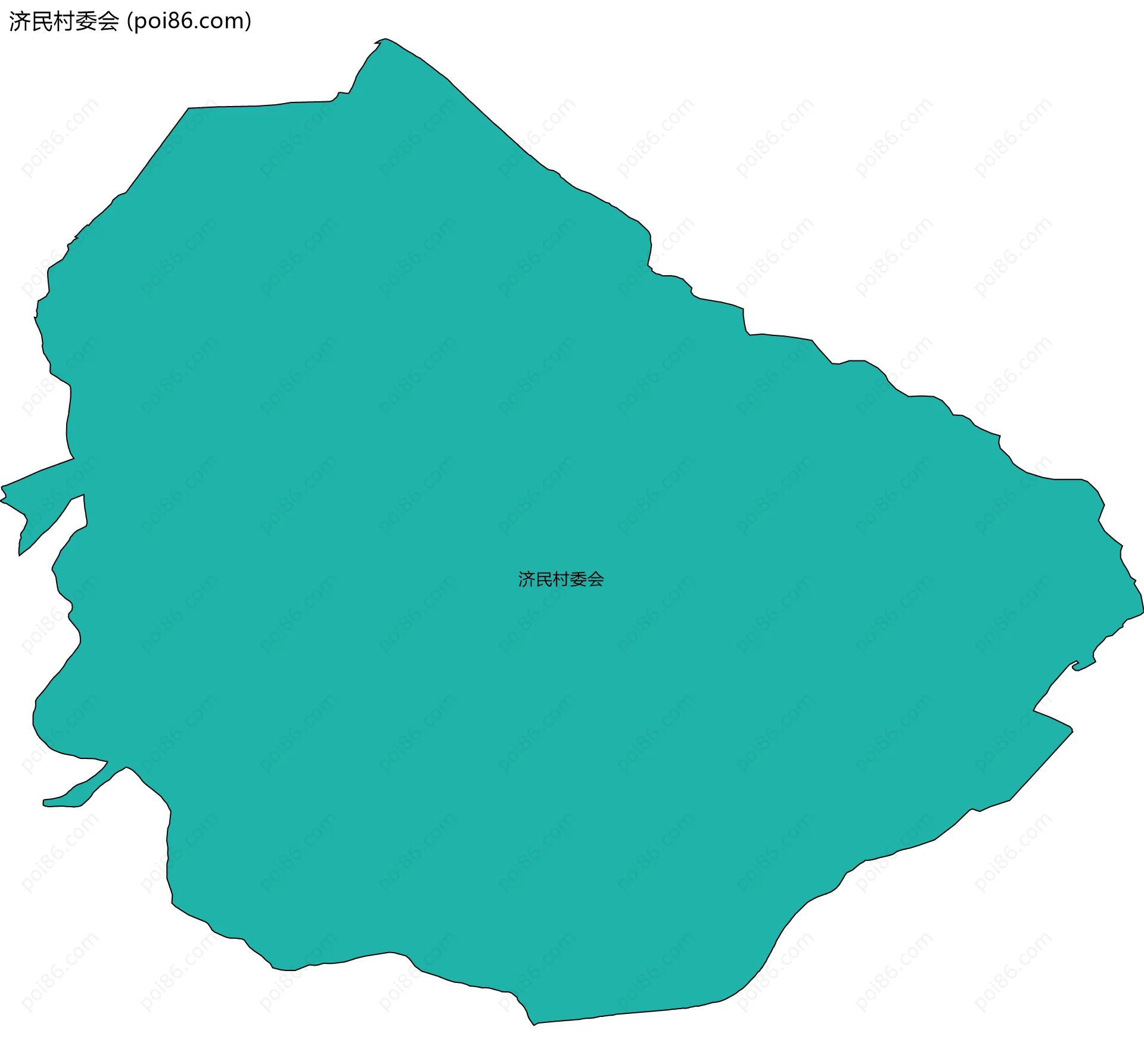 济民村委会边界地图