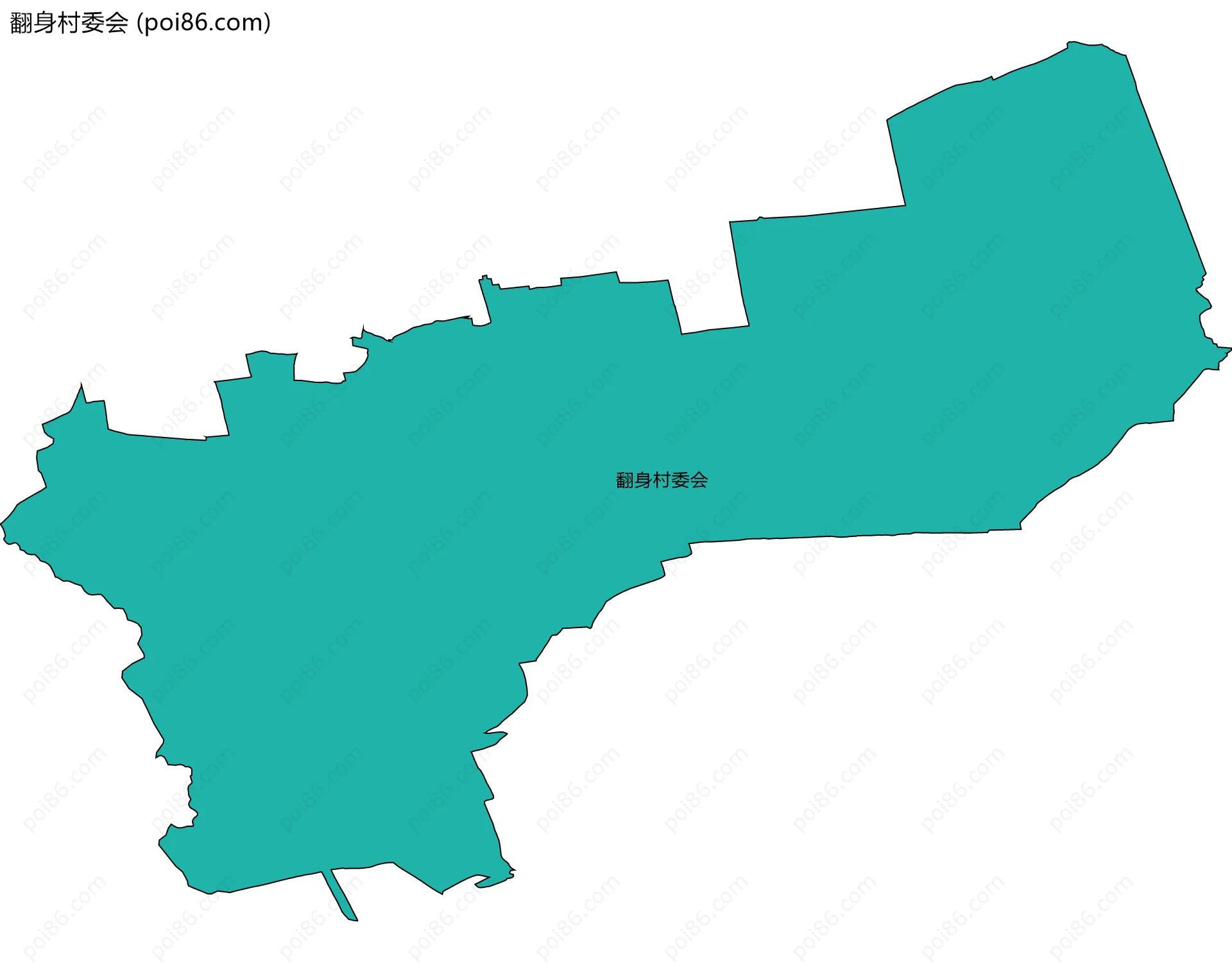 翻身村委会边界地图