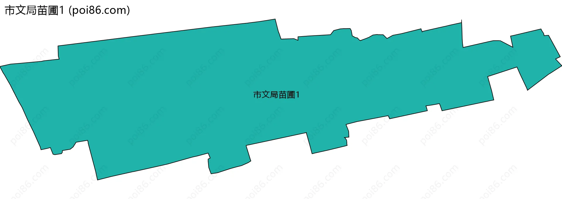 市文局苗圃1边界地图