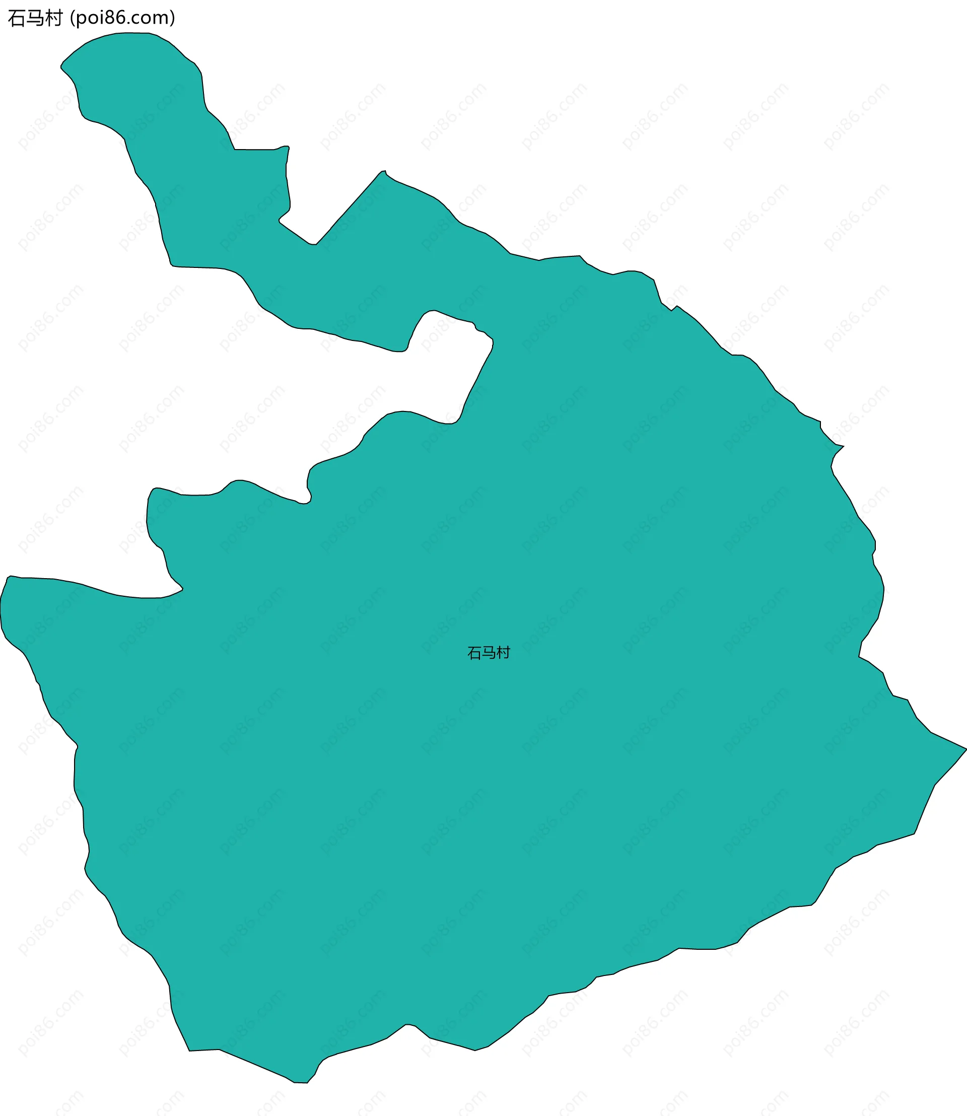 石马村边界地图