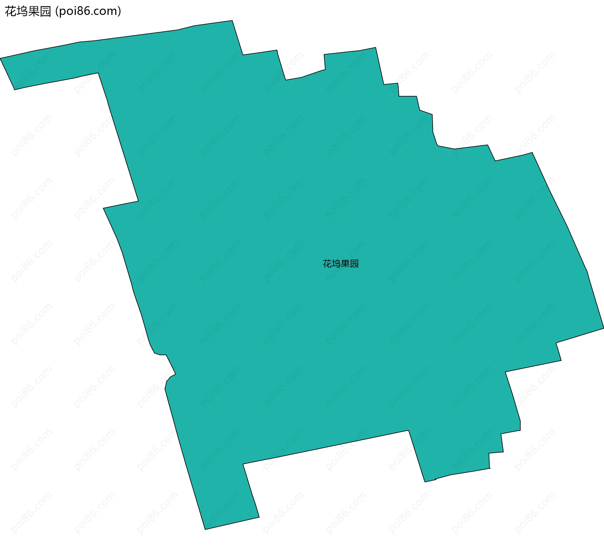 花坞果园边界地图