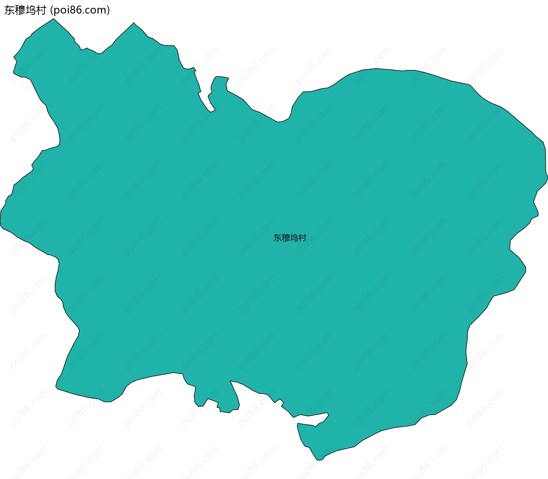 东穆坞村边界地图