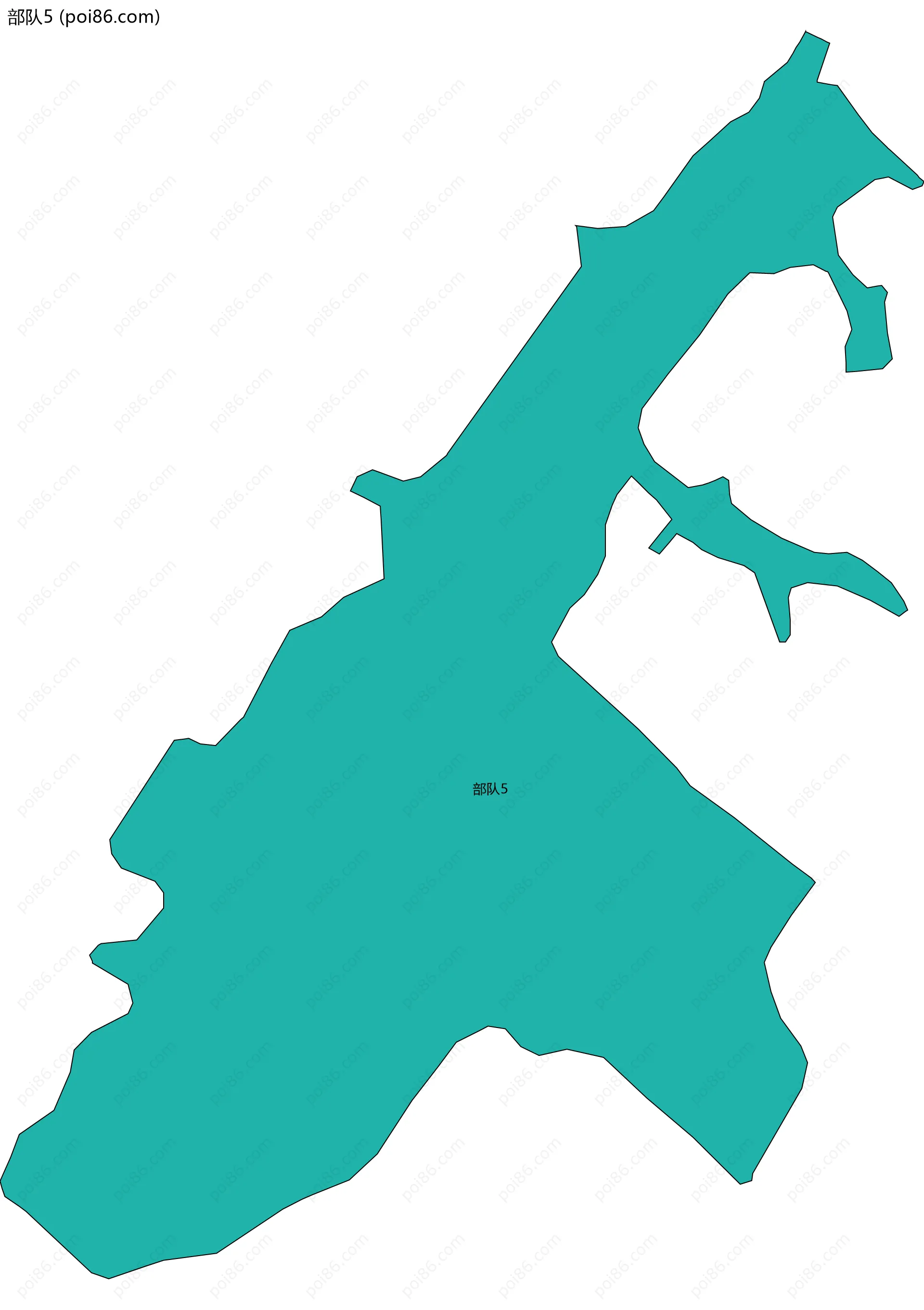 部队5边界地图