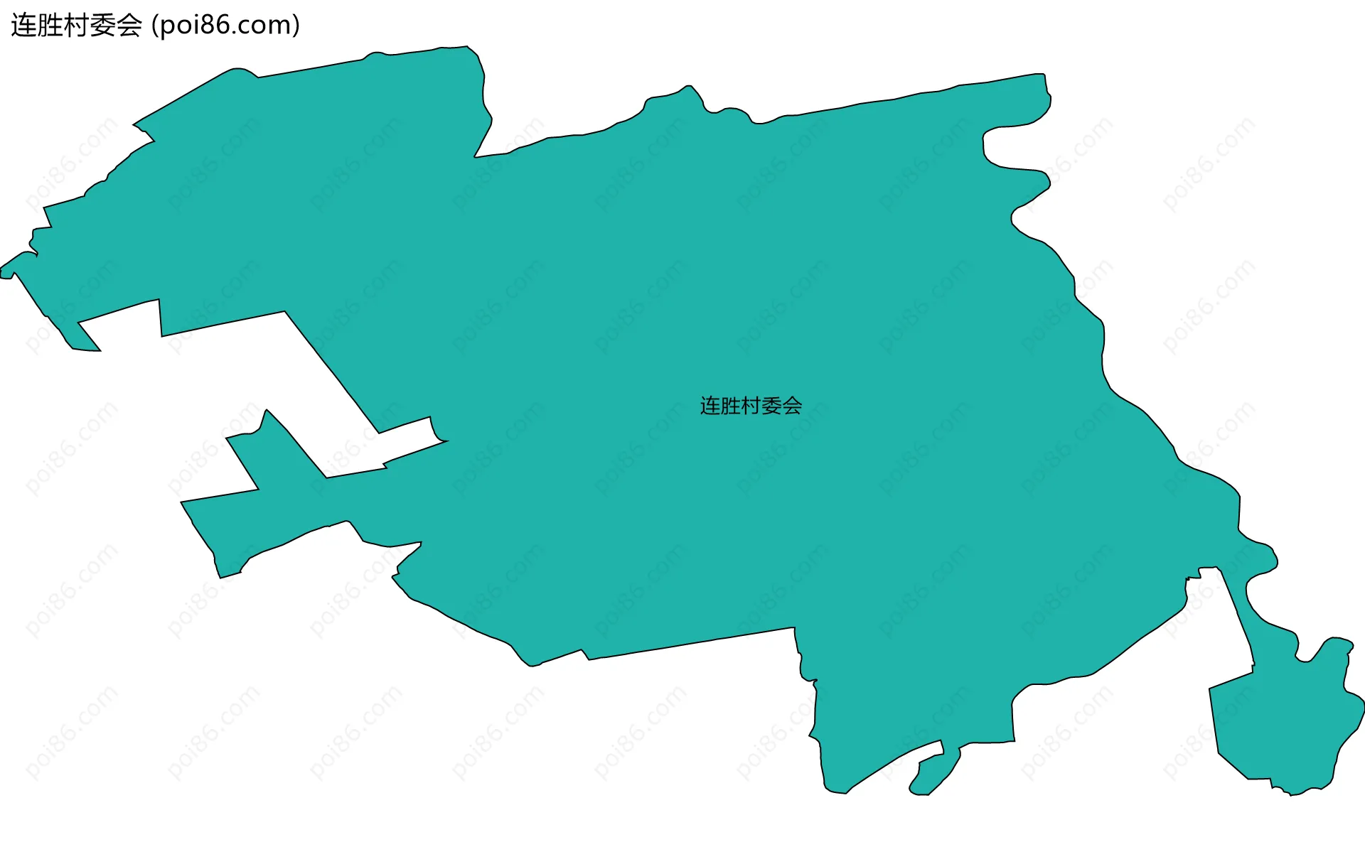连胜村委会边界地图