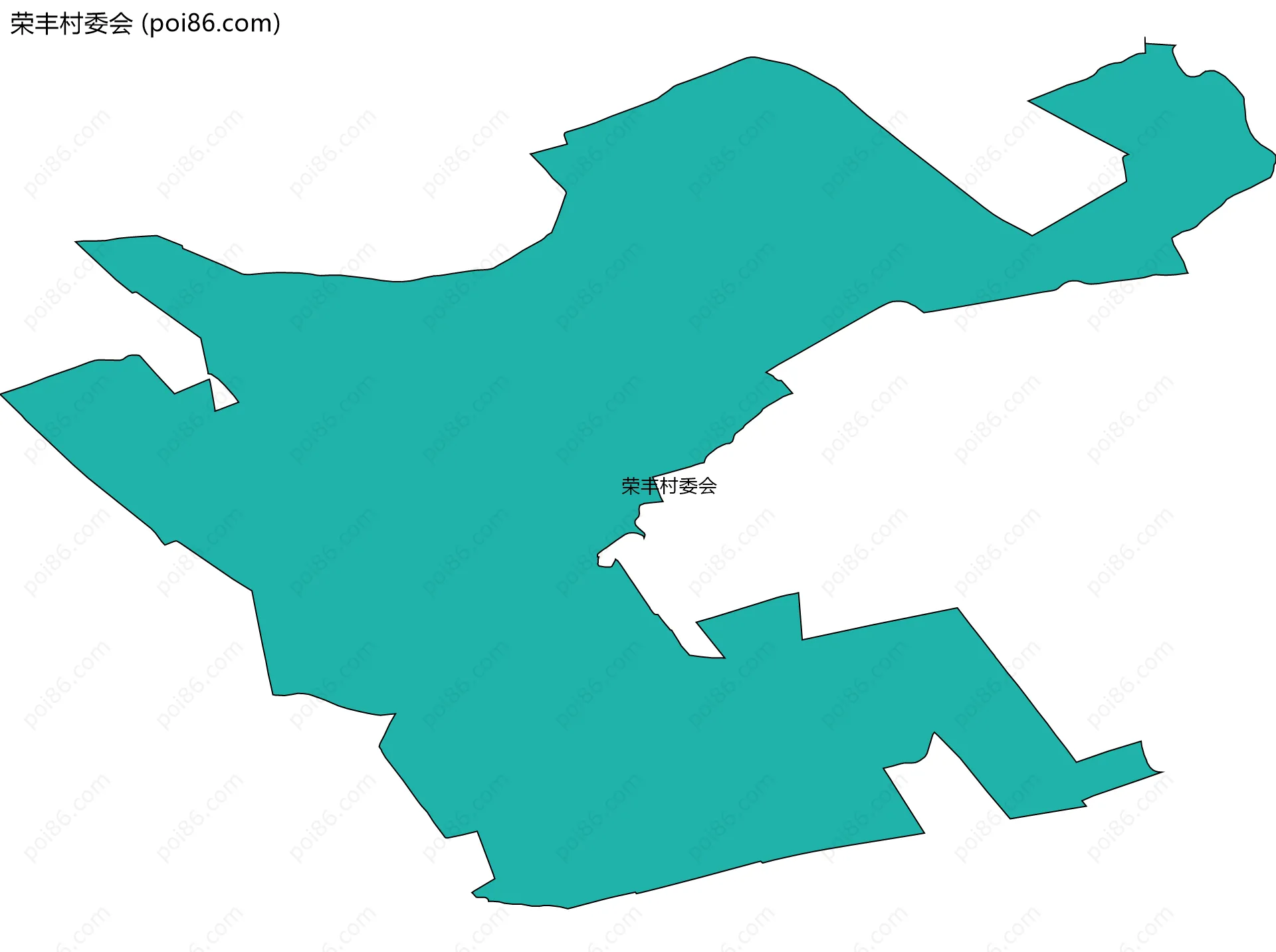 荣丰村委会边界地图
