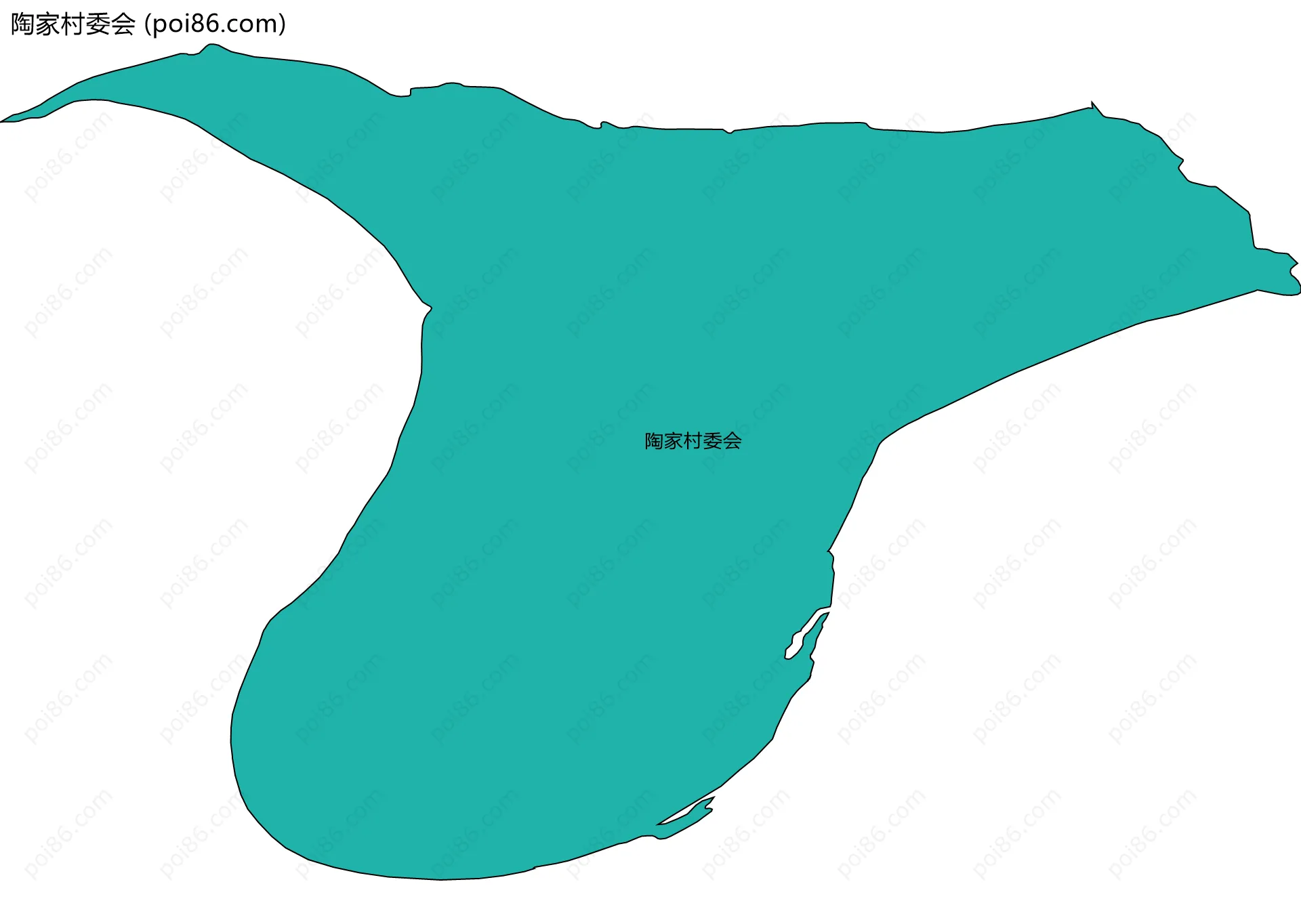 陶家村委会边界地图