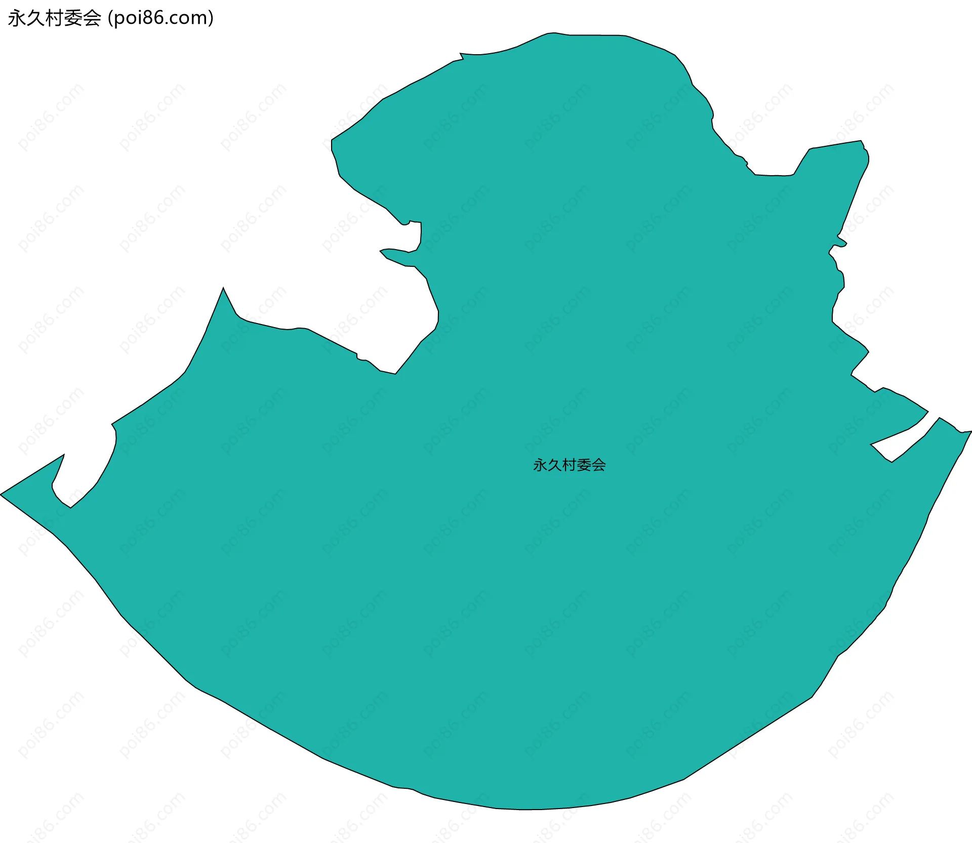 永久村委会边界地图