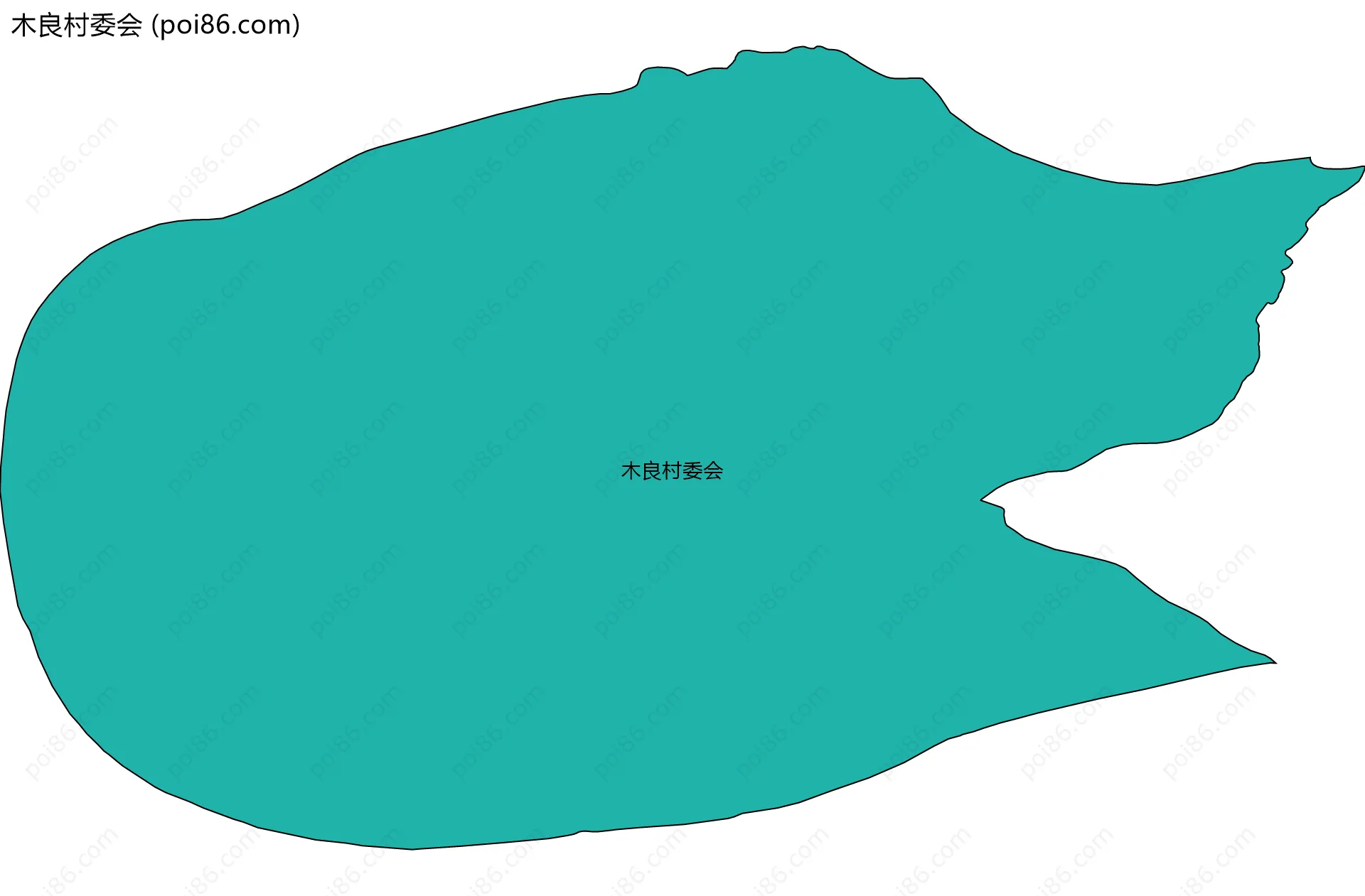 木良村委会边界地图