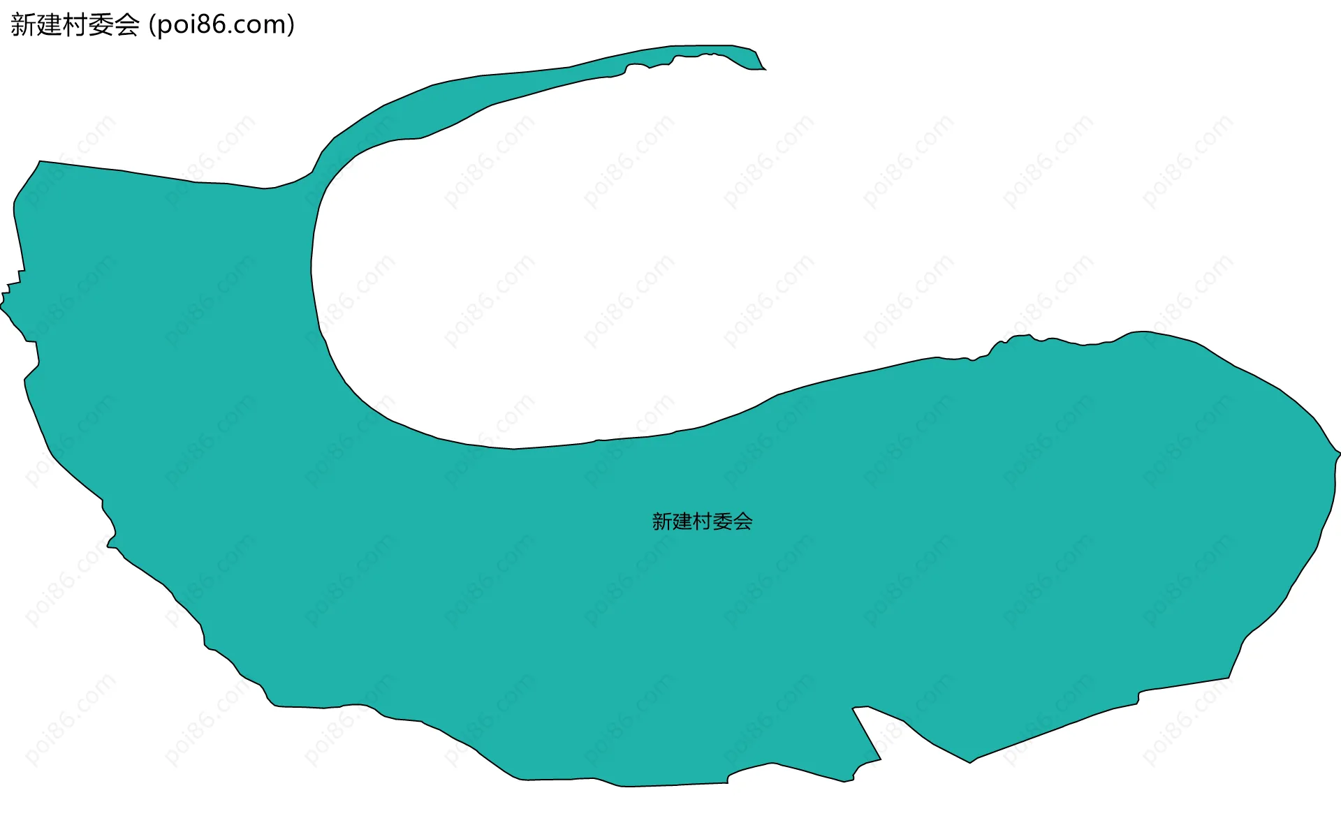 新建村委会边界地图