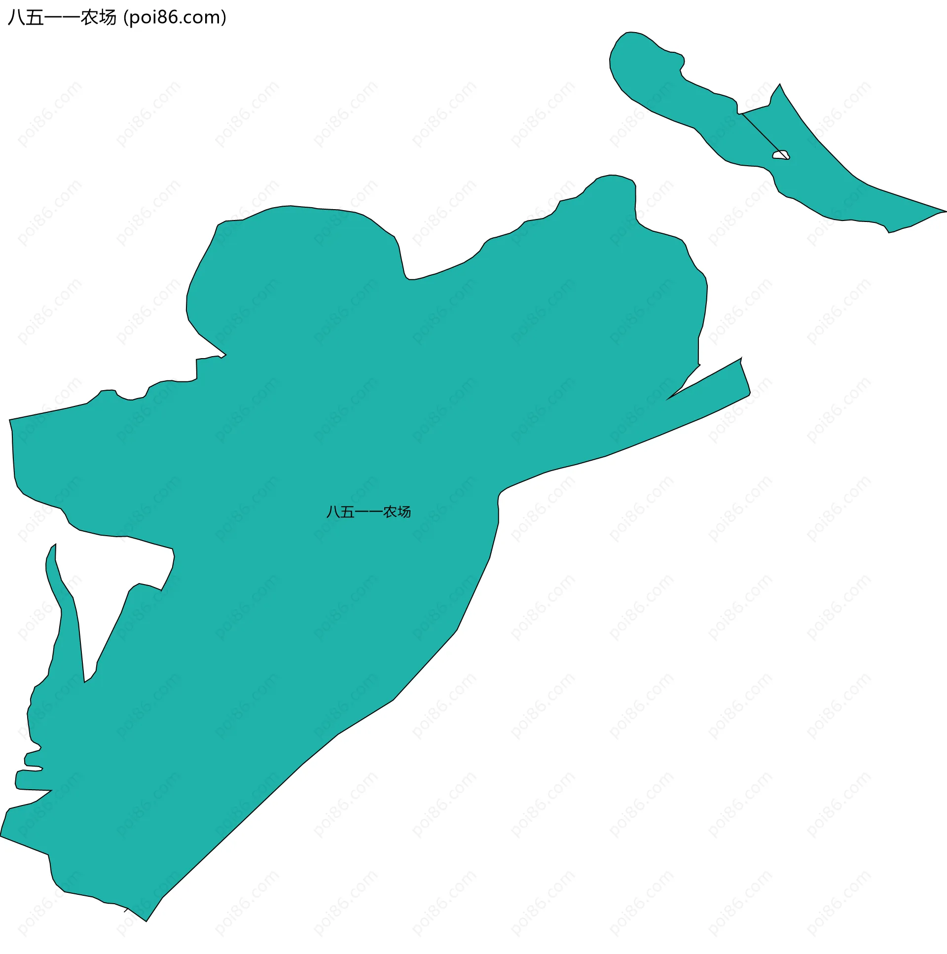 八五一一农场边界地图