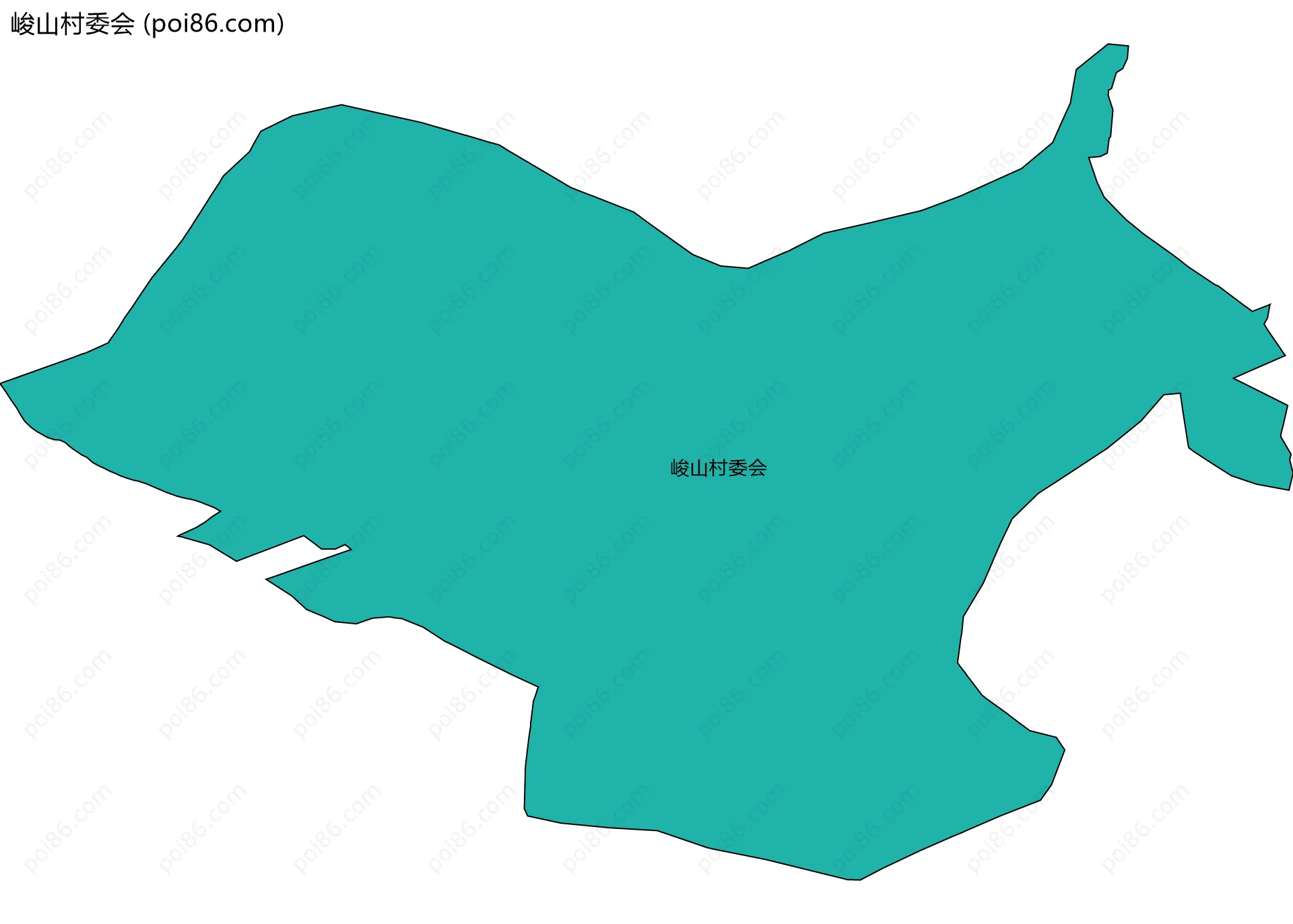 峻山村委会边界地图