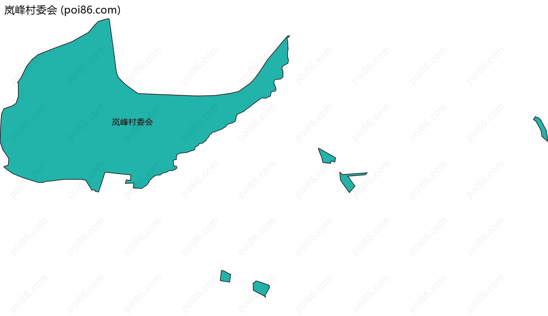 岚峰村委会边界地图