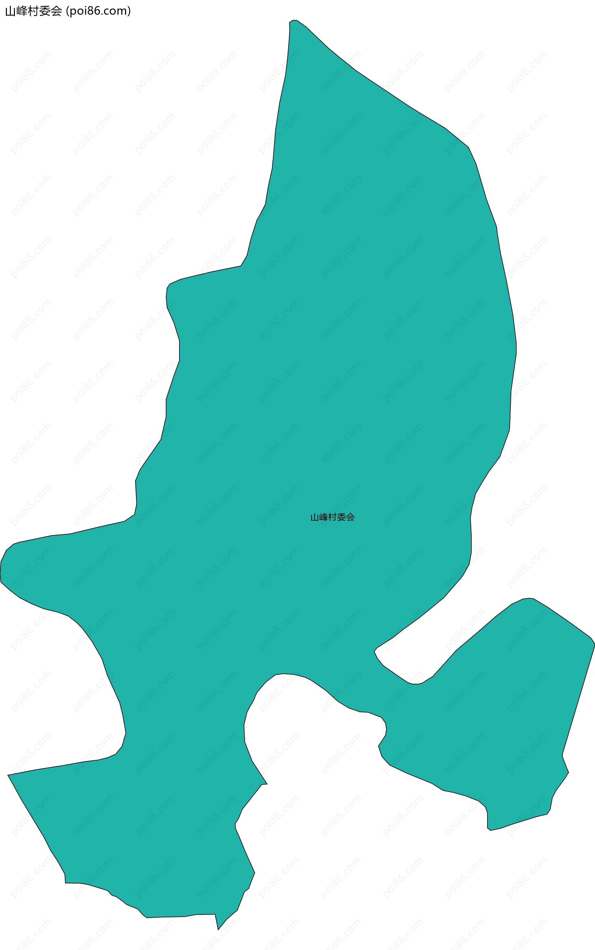 山峰村委会边界地图