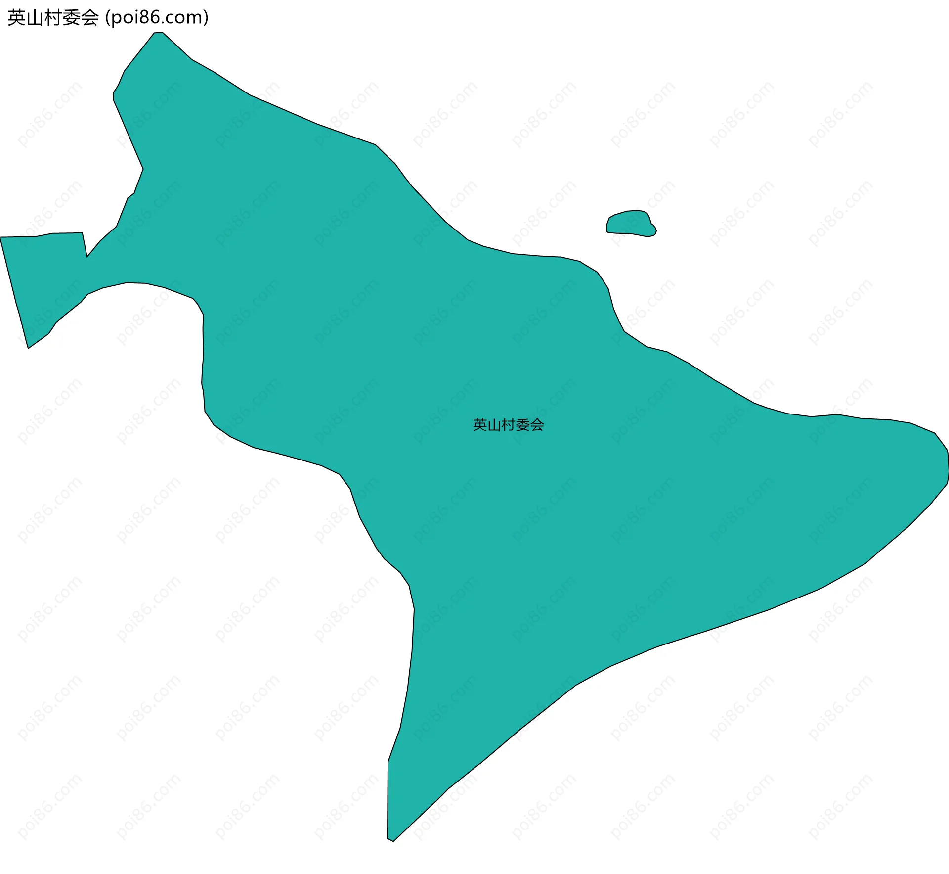 英山村委会边界地图