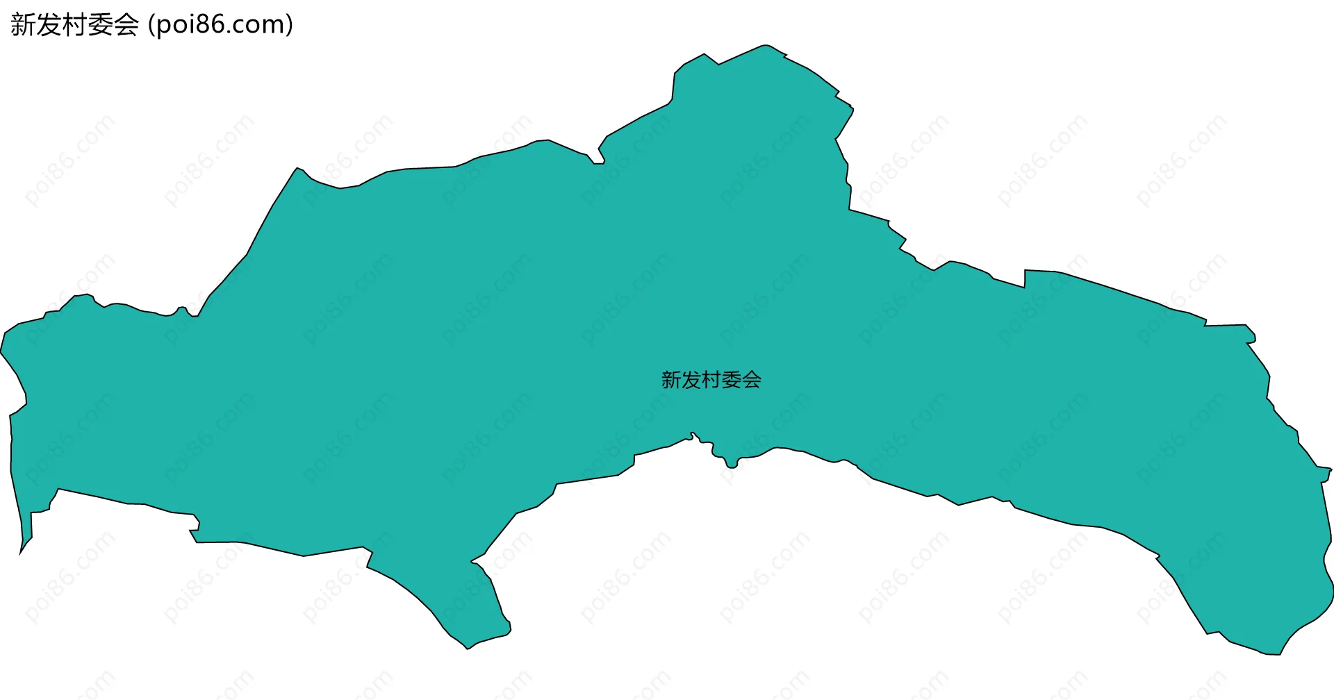 新发村委会边界地图