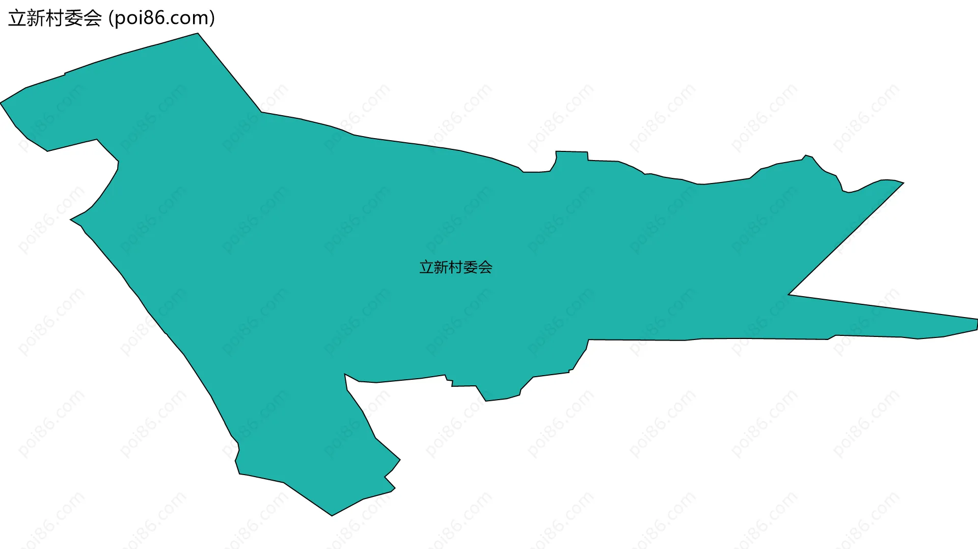 立新村委会边界地图