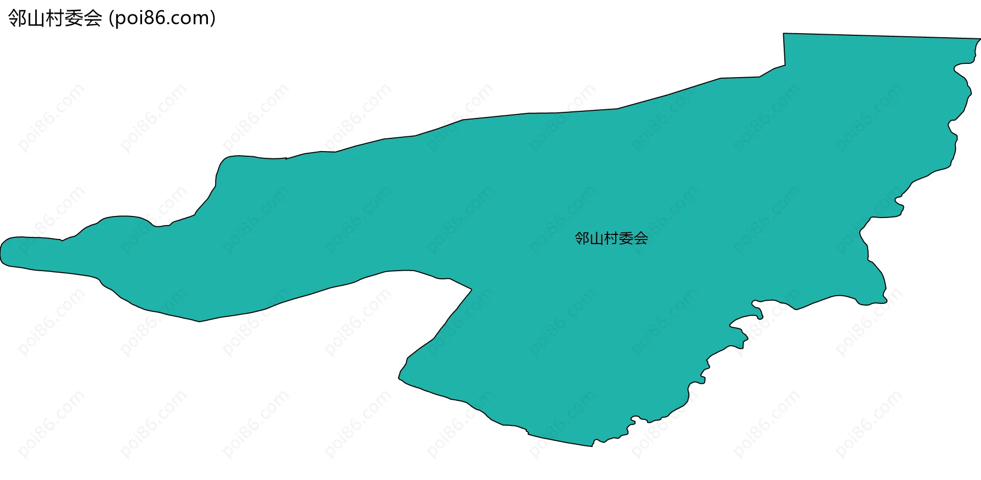 邻山村委会边界地图